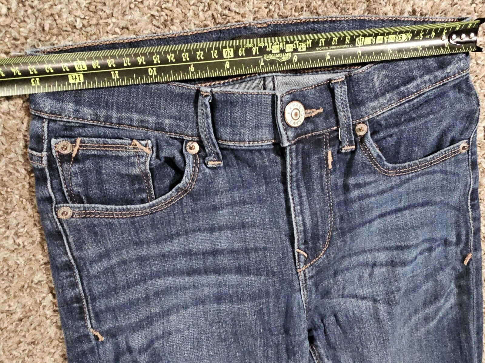 Express Express Women's Jeans Mia Mid Rise Legging Size 0S Size 25" / US 0 / IT 36 - 4 Thumbnail