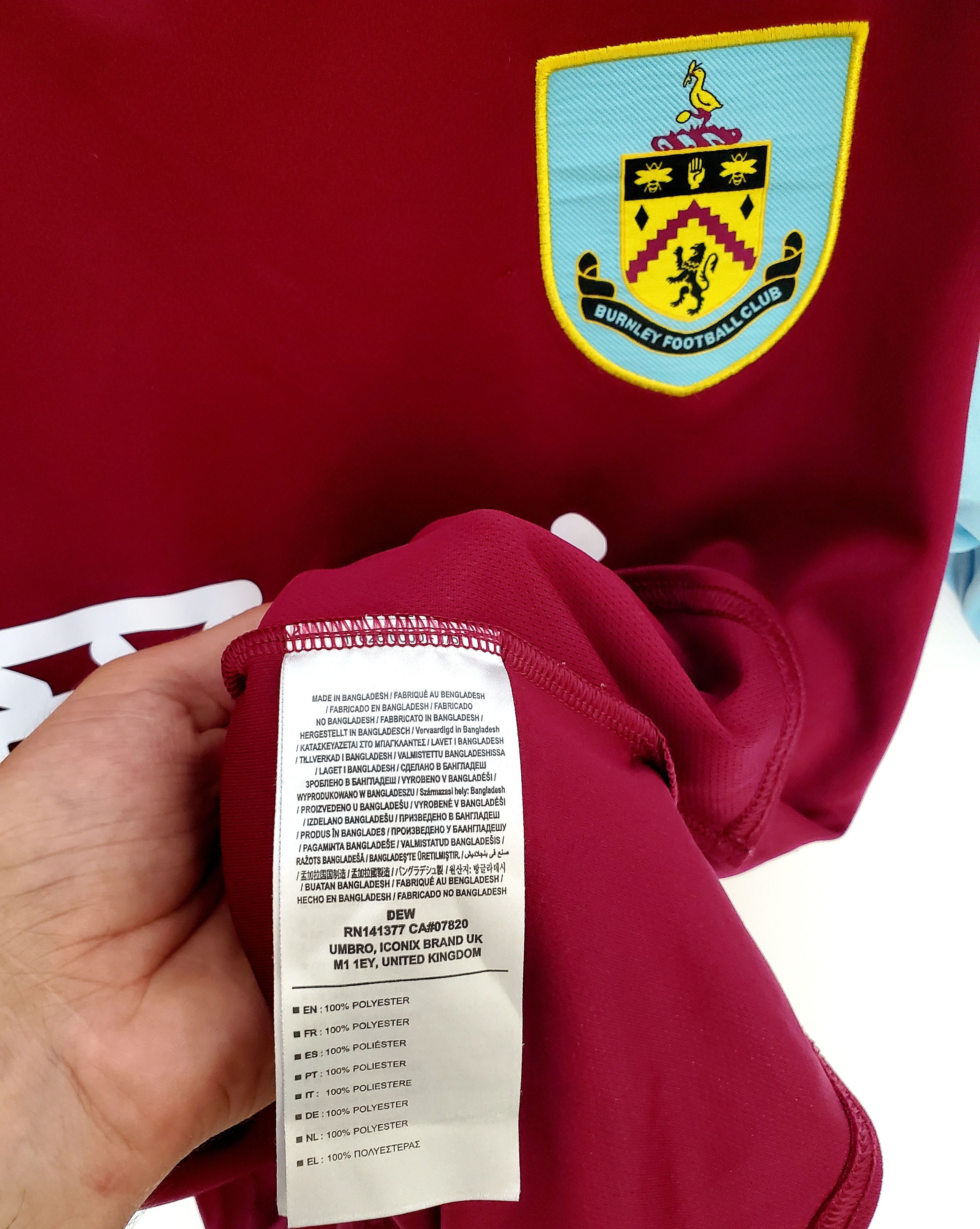 Umbro BURNLEY 2019/20 HOME Umbro soccer jersey perfect condition M Size US M / EU 48-50 / 2 - 4 Thumbnail