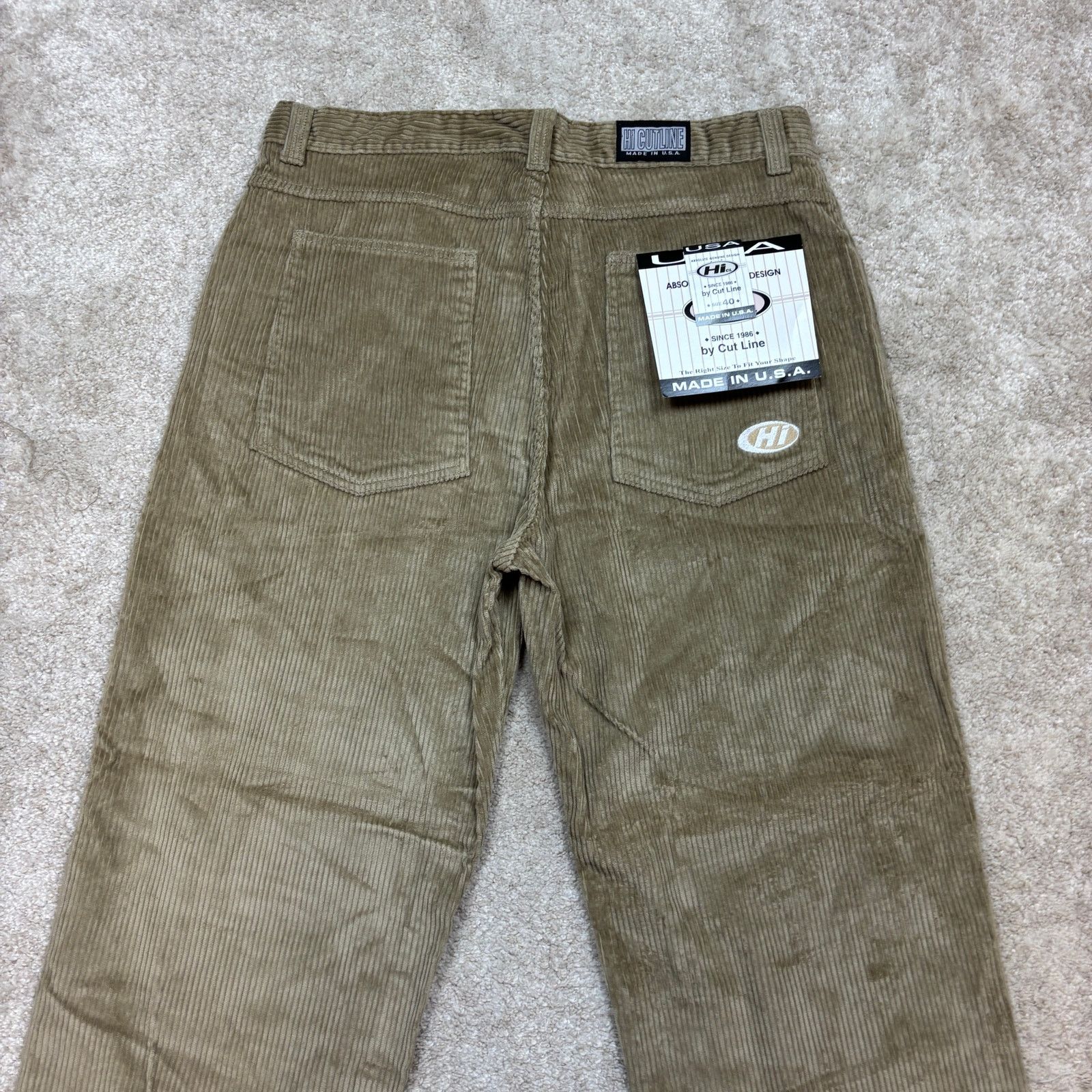 Vintage NWT Deadstock Vintage Hi Cutline Corduroy Baggy Pants 40x32 Size US 40 / EU 56 - 2 Thumbnail