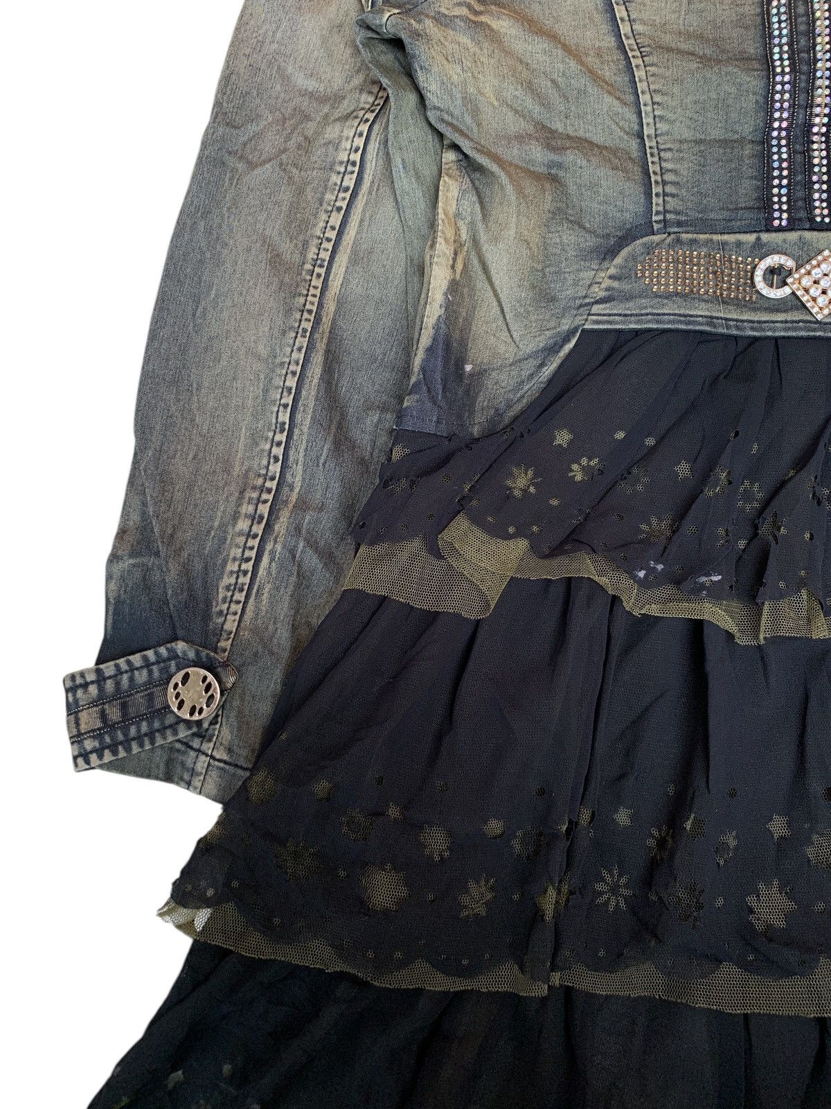 If Six Was Nine × Japanese Brand × Vintage Vtg midi dress punk style y2k Size S / US 4 / IT 40 - 12 Thumbnail