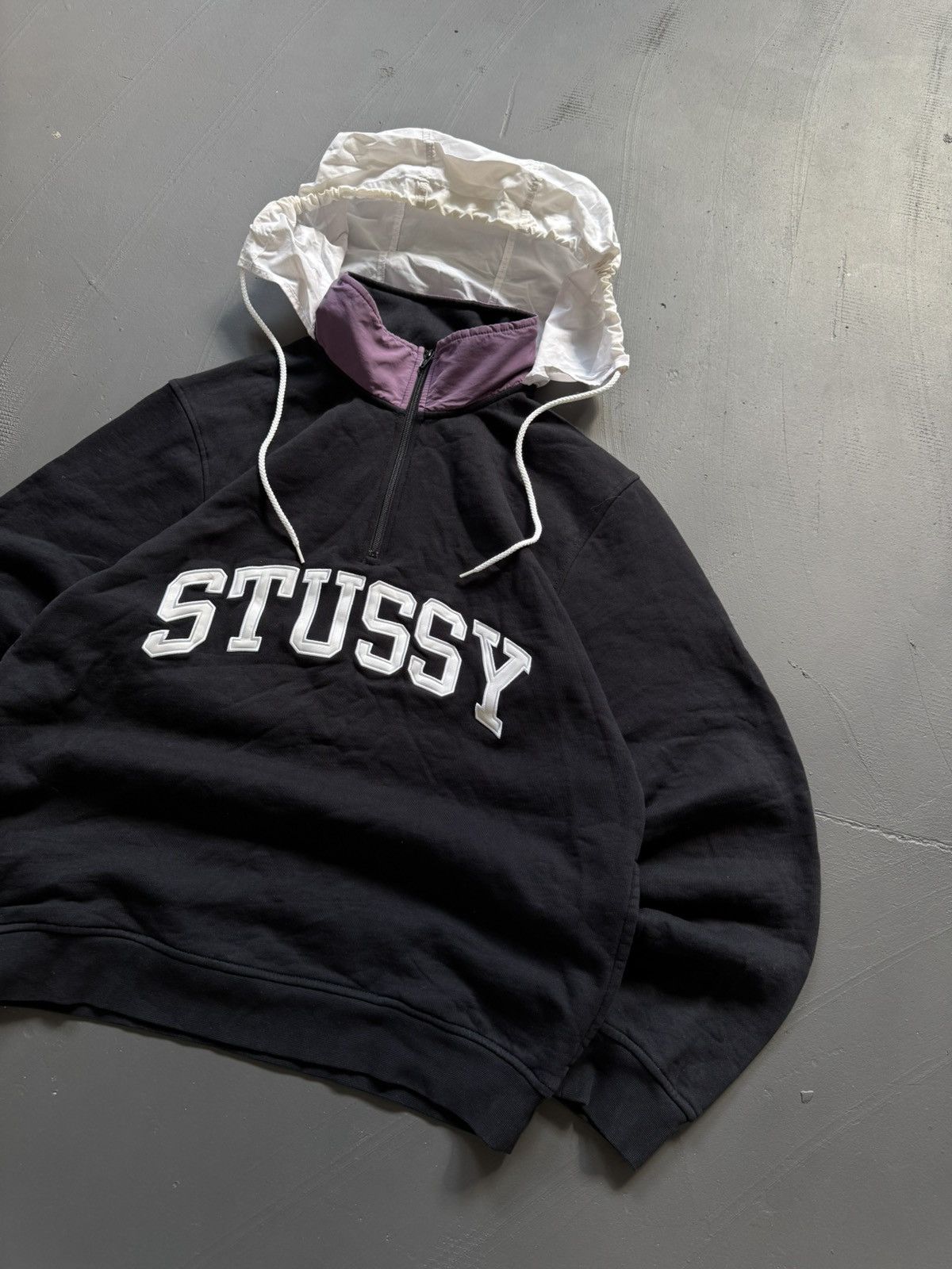 Stussy STUSSY CENTER LOGO VINTAGE OVERSIZE HOODIE Size US XL / EU 56 / 4 - 2 Thumbnail