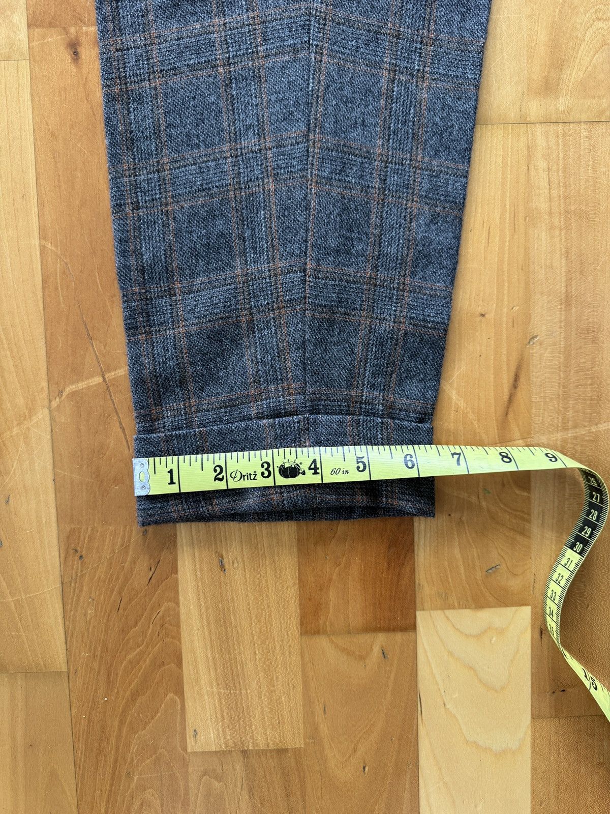 Billy Reid Billy Reid Size 30 Wool Plaid Cropped Trousers Size US 30 / EU 46 - 5 Thumbnail