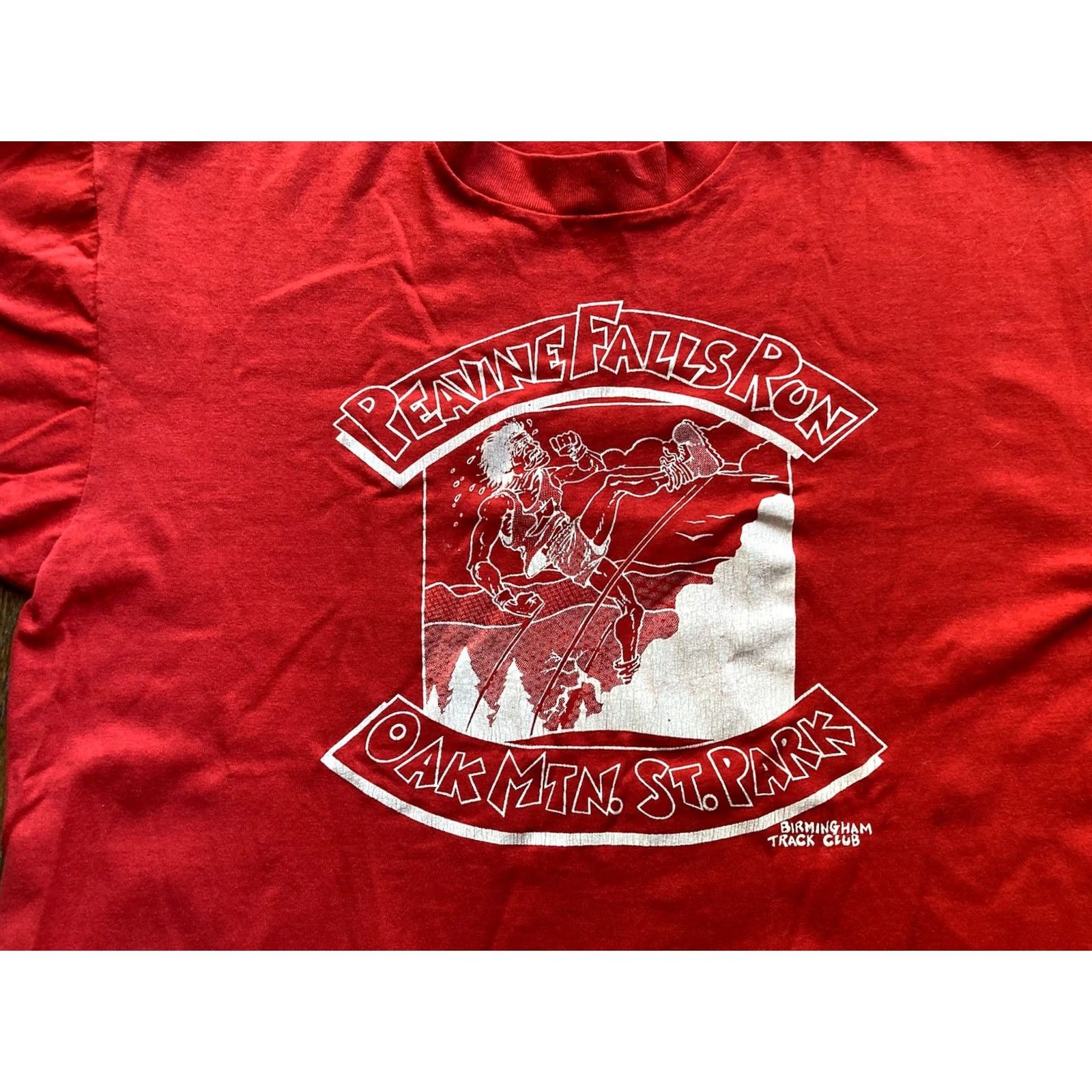 TEE JAYS VINTAGE 80s Teejays T-Shirt Birmingham AL Marathon Red Oak Mountain XL Short Sleeve Men Red 80s USA Size US XL / EU 56 / 4 - 2 Thumbnail