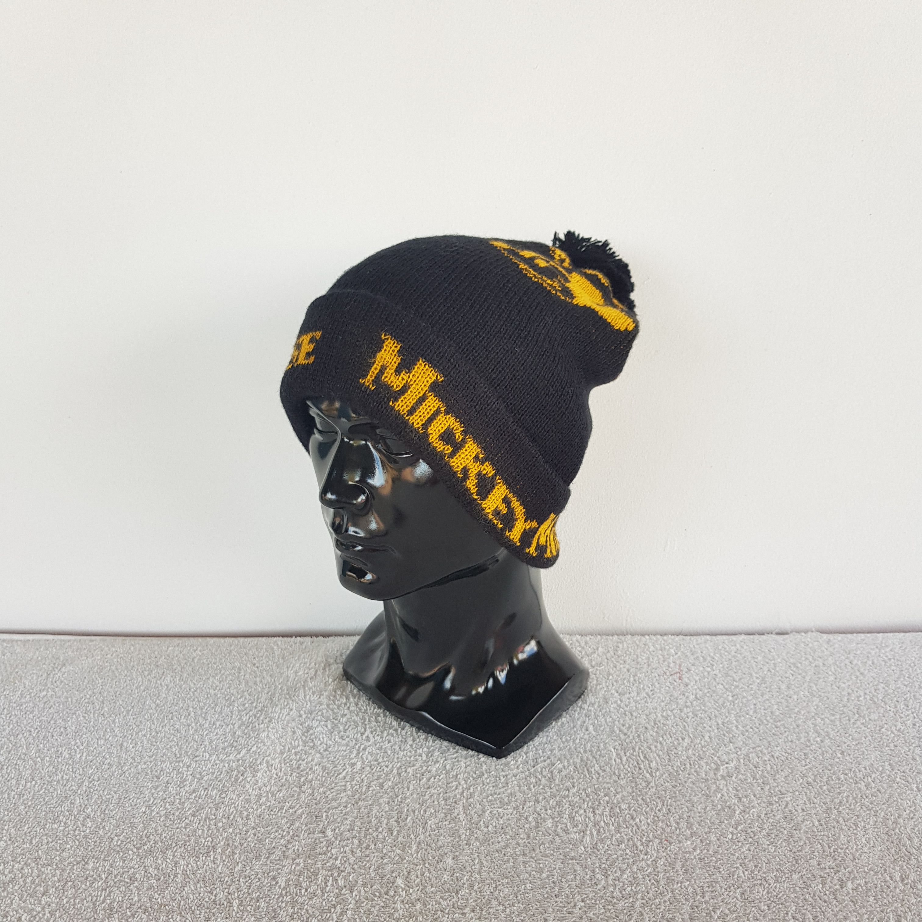Mickey Mouse Vintage Mickey Mouse Beanie Cartoon Ski Snow Caps Hats. Size ONE SIZE - 2 Thumbnail