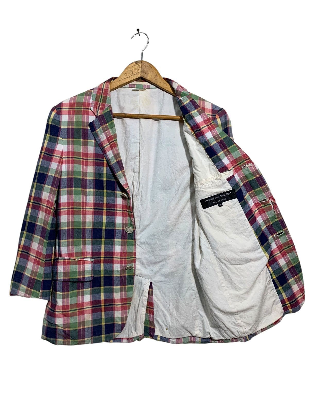 Comme des Garcons Homme Plus 🔥CdG Homme Plus 08SS Runway Plaid Jacket Size US M / EU 48-50 / 2 - 7 Thumbnail
