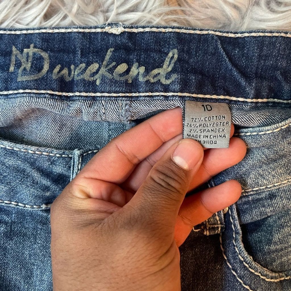 Other Denim Y2K faded cross jeans w detailing size 10 womens Size 32" / US 10 / IT 46 - 9 Thumbnail