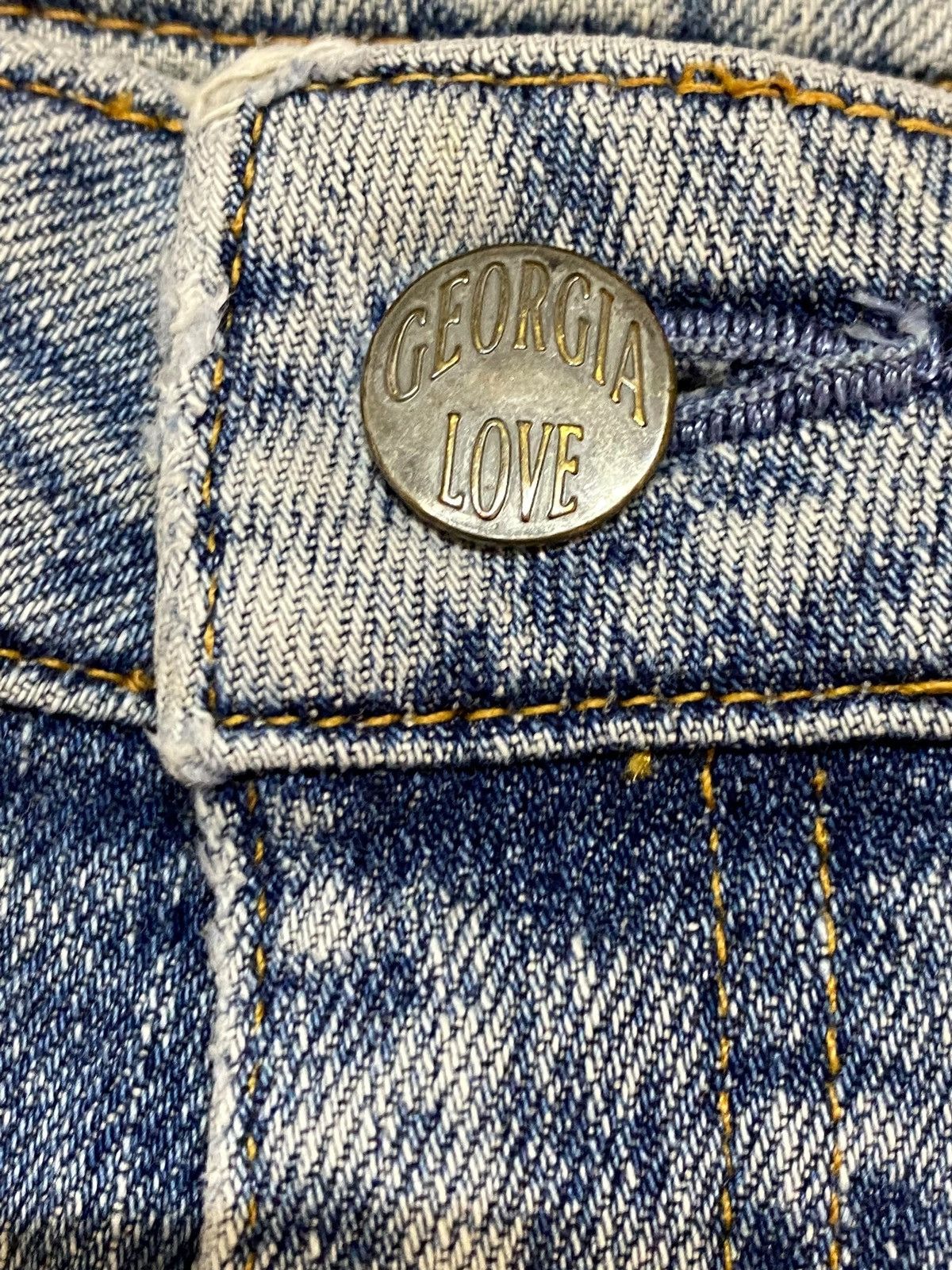 Other Vintage Geogia Love Fade Wash Flare Jeans Size 30" / US 8 / IT 44 - 7 Thumbnail