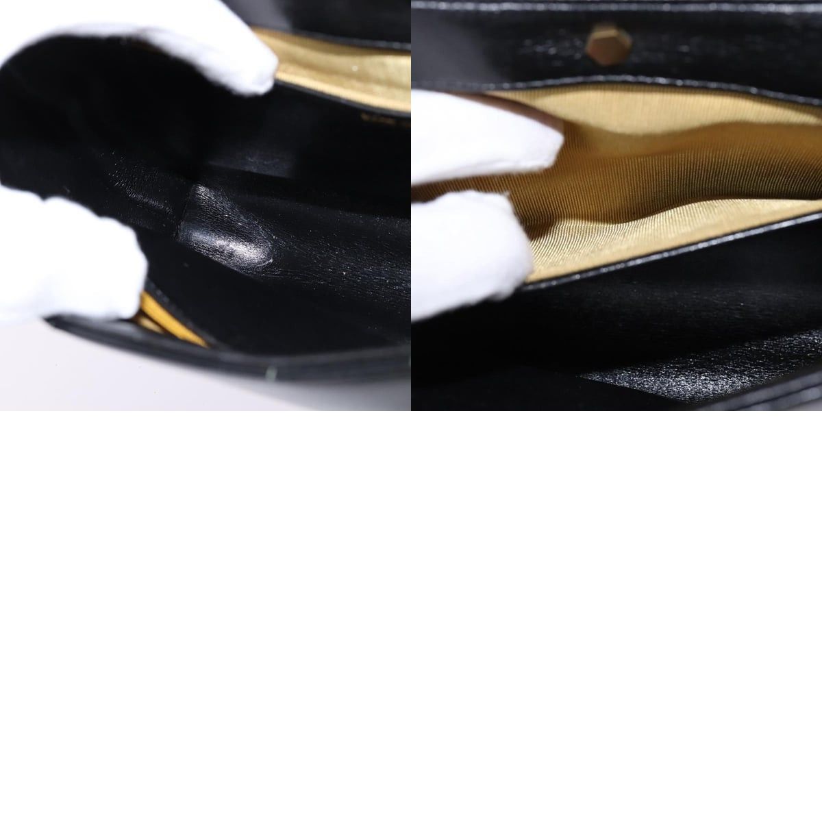 Dior DIOR Shoulder Bag Leather Black Gold Size ONE SIZE - 13 Thumbnail