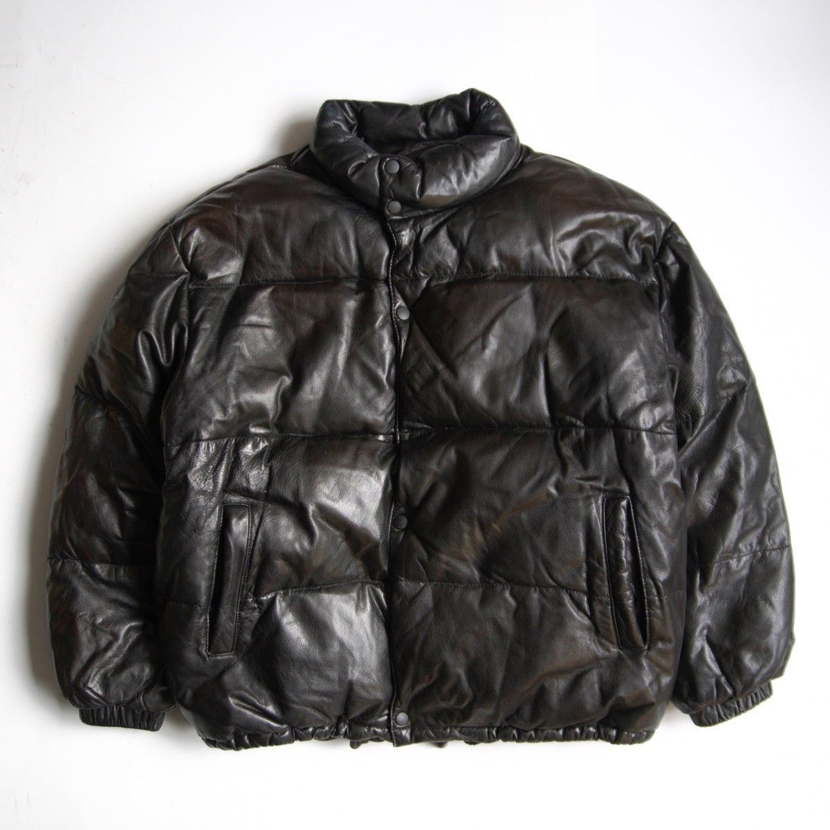 Vintage WIND ARMOR Leather Down Jacket Size LL Size US XL / EU 56 / 4 - 1 Thumbnail