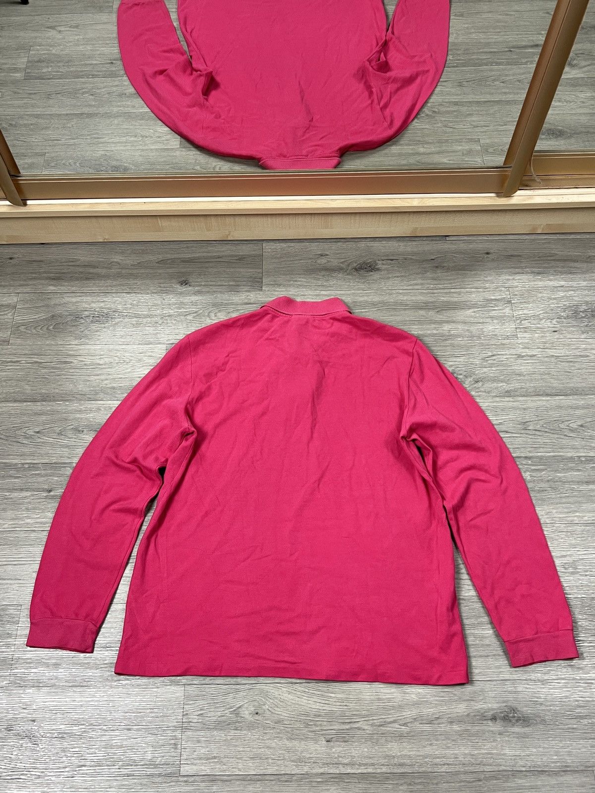 Lacoste Vintage Lacoste men’s long sleeve polo shirt pink size 4 M Size US M / EU 48-50 / 2 - 4 Thumbnail