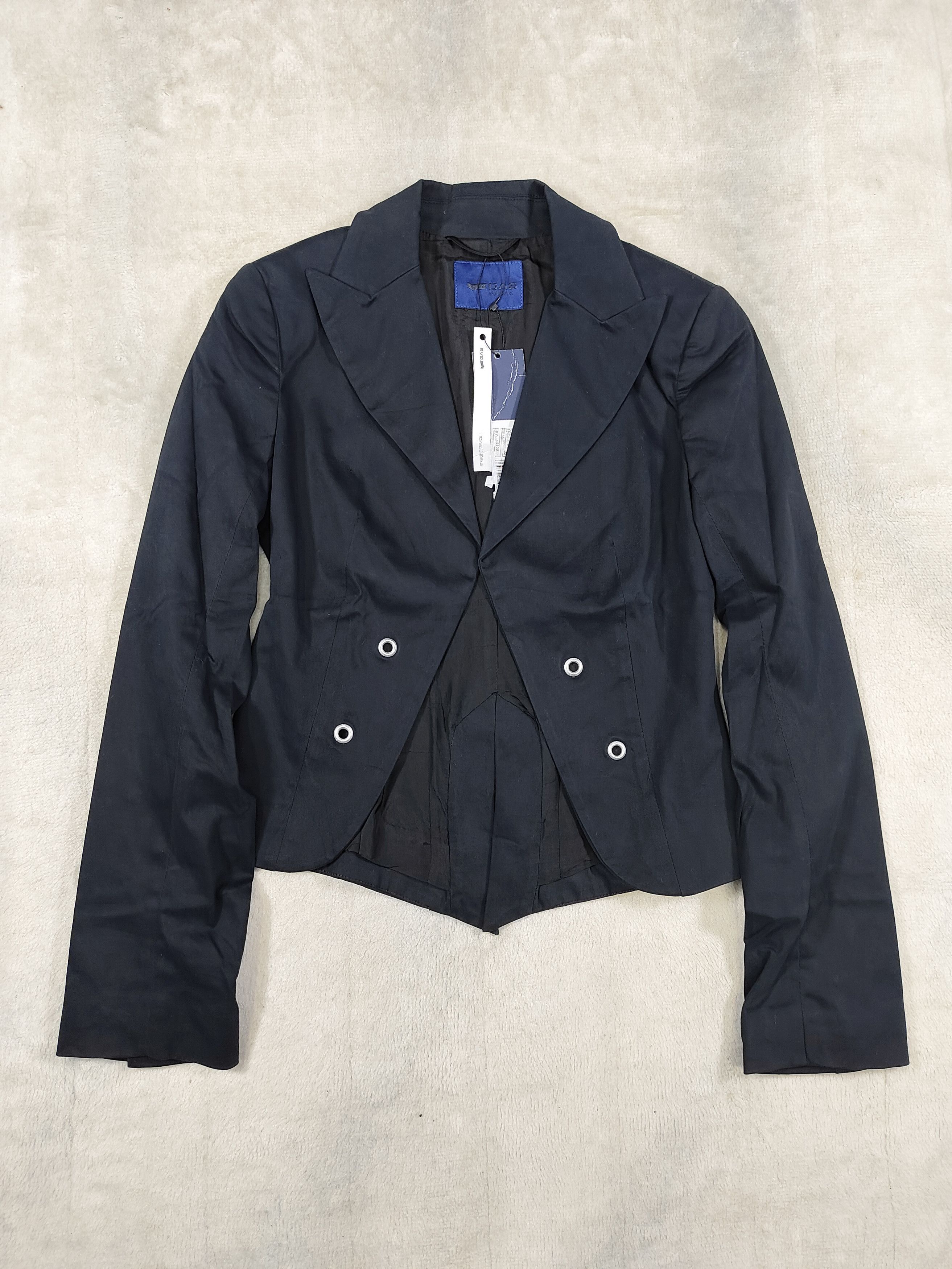 GAS GAS🇯🇵 Silia Asymmetric Up-Down Hem Tail Cut Cropped Blazer Size M / US 6-8 / IT 42-44 - 4 Thumbnail