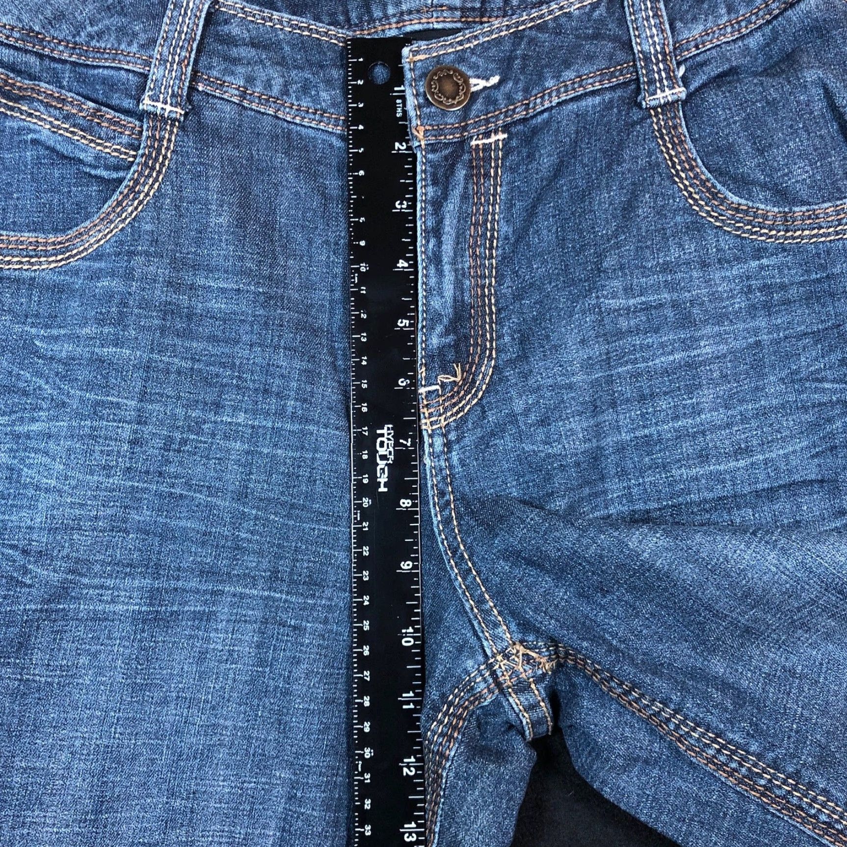 Vintage Lane Bryant Jeans Womens Blue Denim High Rise Straight Crop Stretch 14 Cropped Plus Size 14 Womens Jeans Size 24" / US 00 / IT 34 - 6 Thumbnail