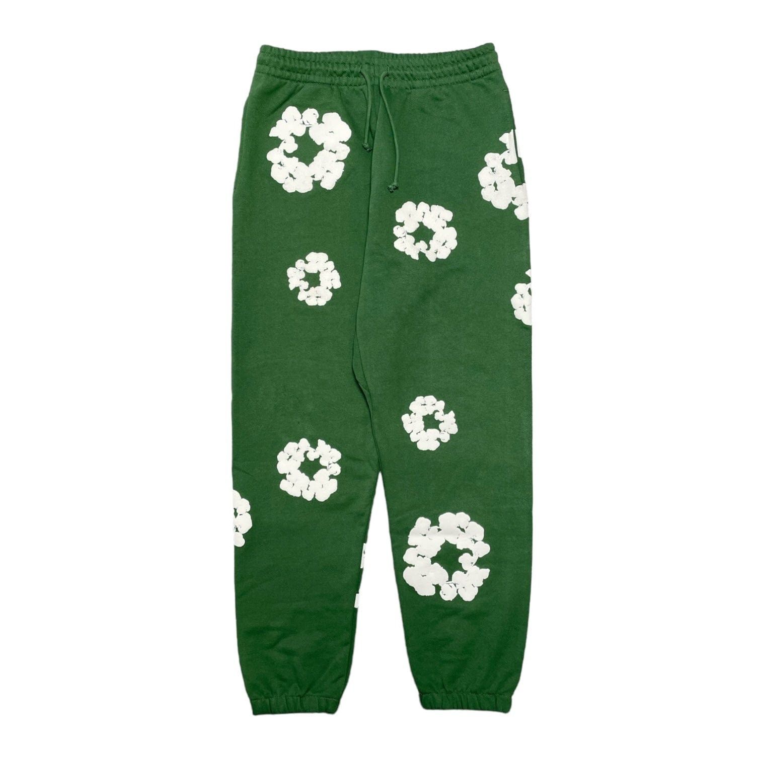 image of Denim Tears The Cotton Wreath Sweatpants Green, Men's (Size 34)