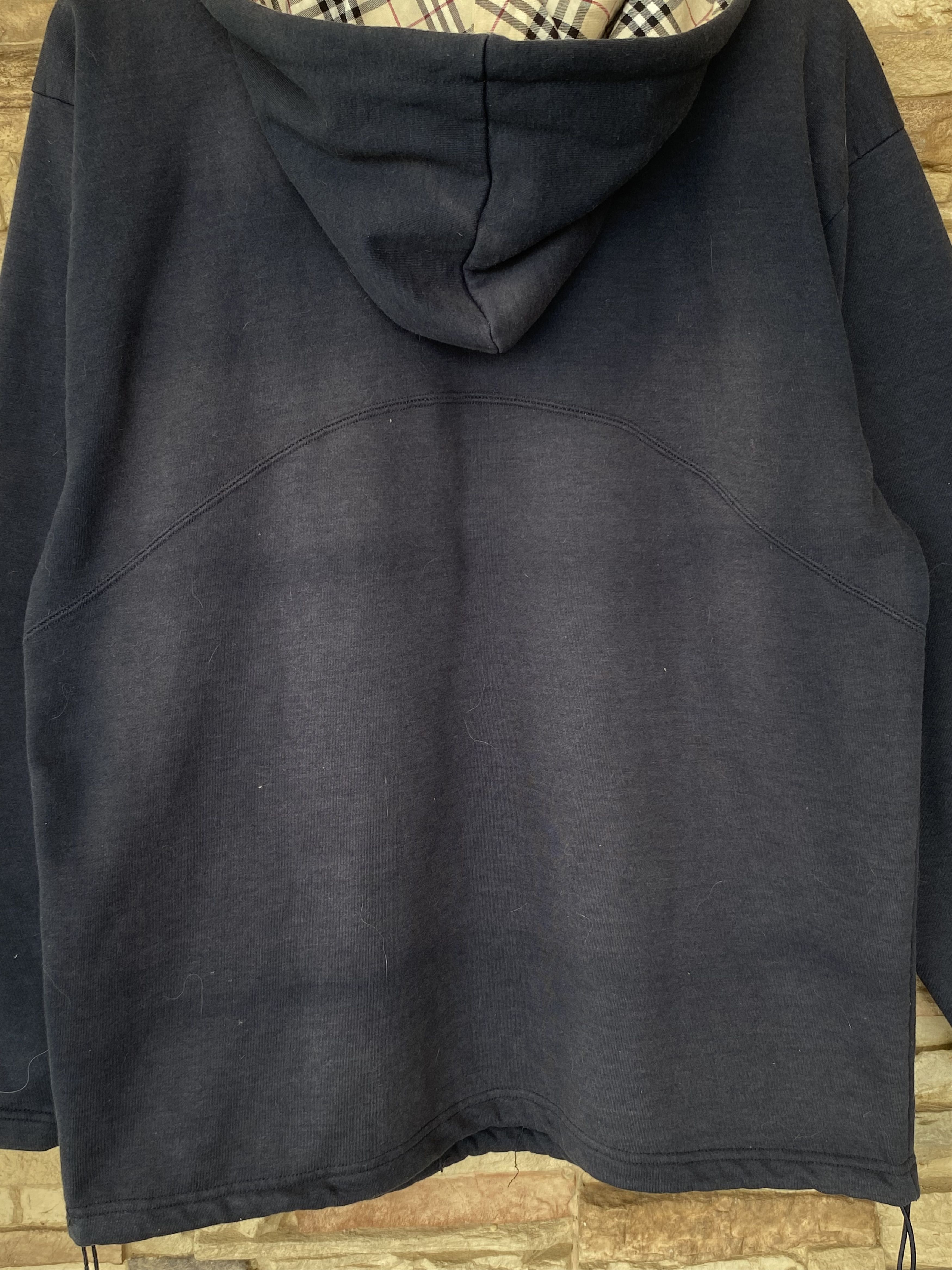 Burberry Vintage Burberry London Checkered Nova Check Half Zip Hoodie Size US L / EU 52-54 / 3 - 12 Thumbnail