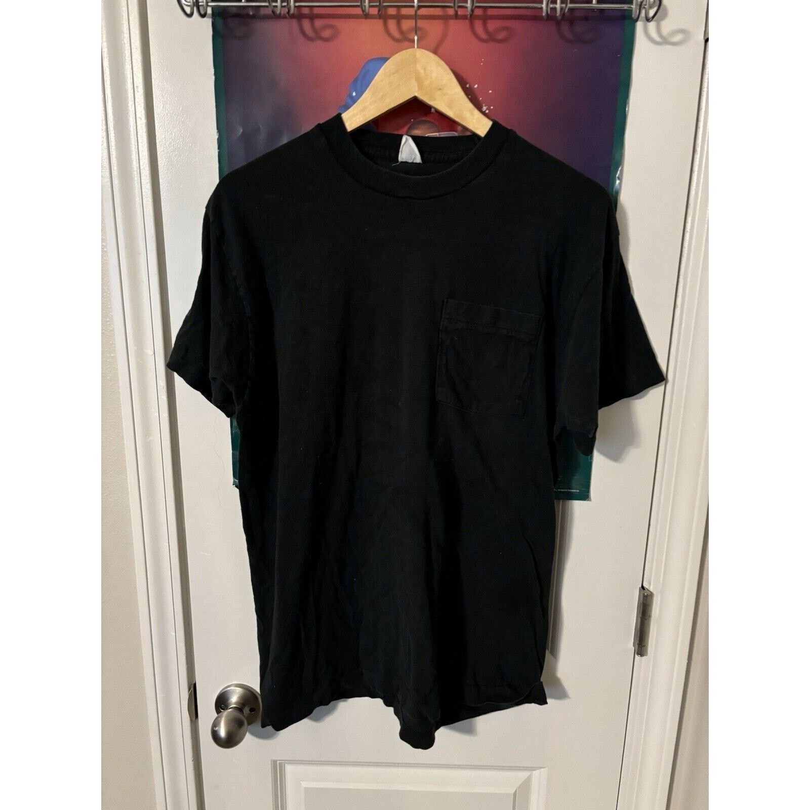 Other Vintage Faded Black Blank Shirt Size Unknown Brand Unknown Size US L / EU 52-54 / 3 - 1 Thumbnail