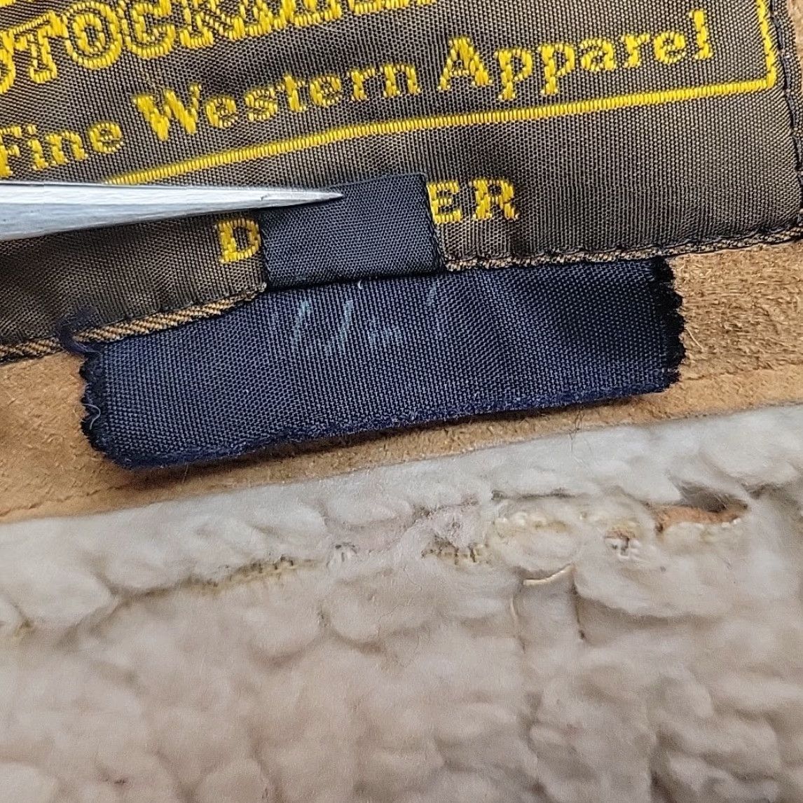 Vintage VINTAGE Miller Stockman Jacket Womens 12 Brown Suede Leather Sherpa Western Cowboy Coat All Seasons Wind-Resistant Size XL / US 12-14 / IT 48-50 - 5 Thumbnail