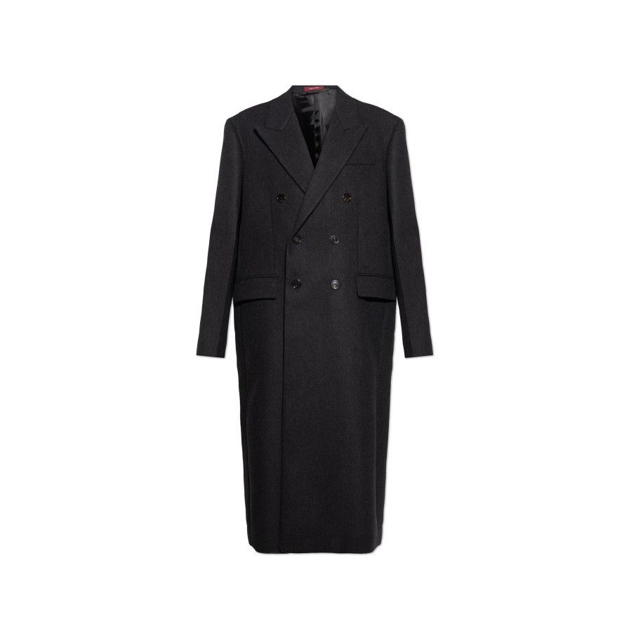 Gucci GUCCI Black Wool Double-Breasted Coat New & Authentic (Men's Size US XXL / EU 58 / 5 - 1 Preview