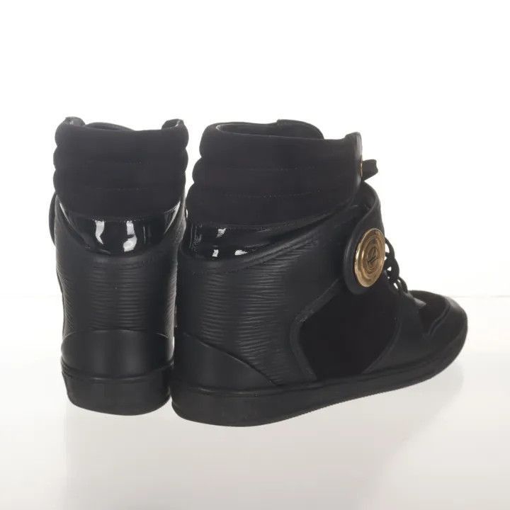 Louis Vuitton Louis Vuitton High-Top Sneakers with Gold Logo -2508 Size US 6.5 / EU 39-40 - 3 Thumbnail