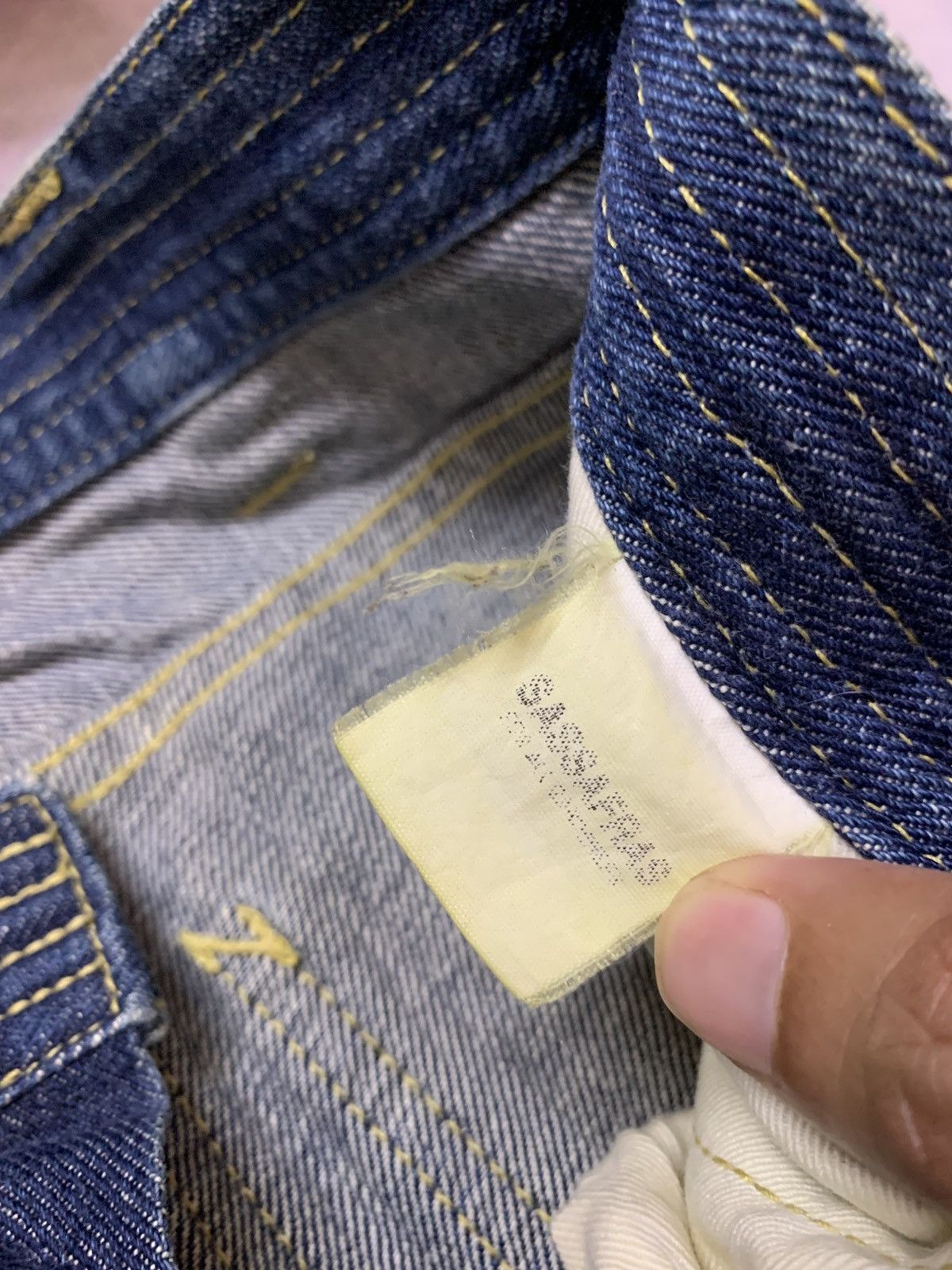 Sassafras Sassafras Union Special Leaf Washed Denim Size US 31 - 9 Thumbnail