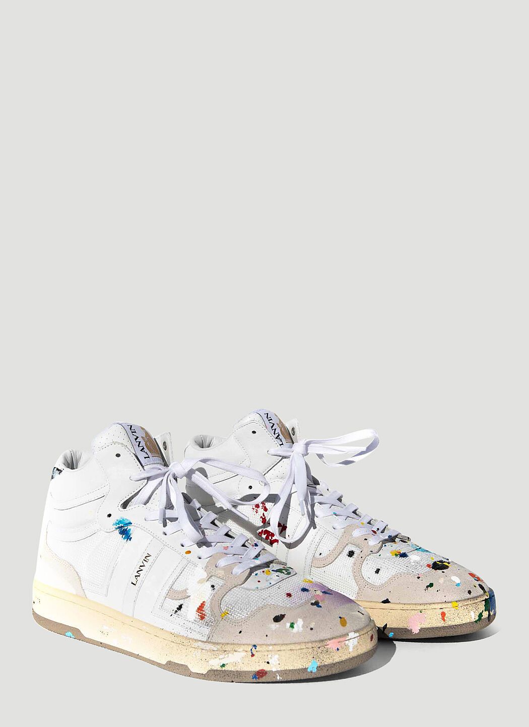 Lanvin o1y0125 Hi-Top Sneakers in Multicolor Size US 6 / EU 39 - 2 Thumbnail