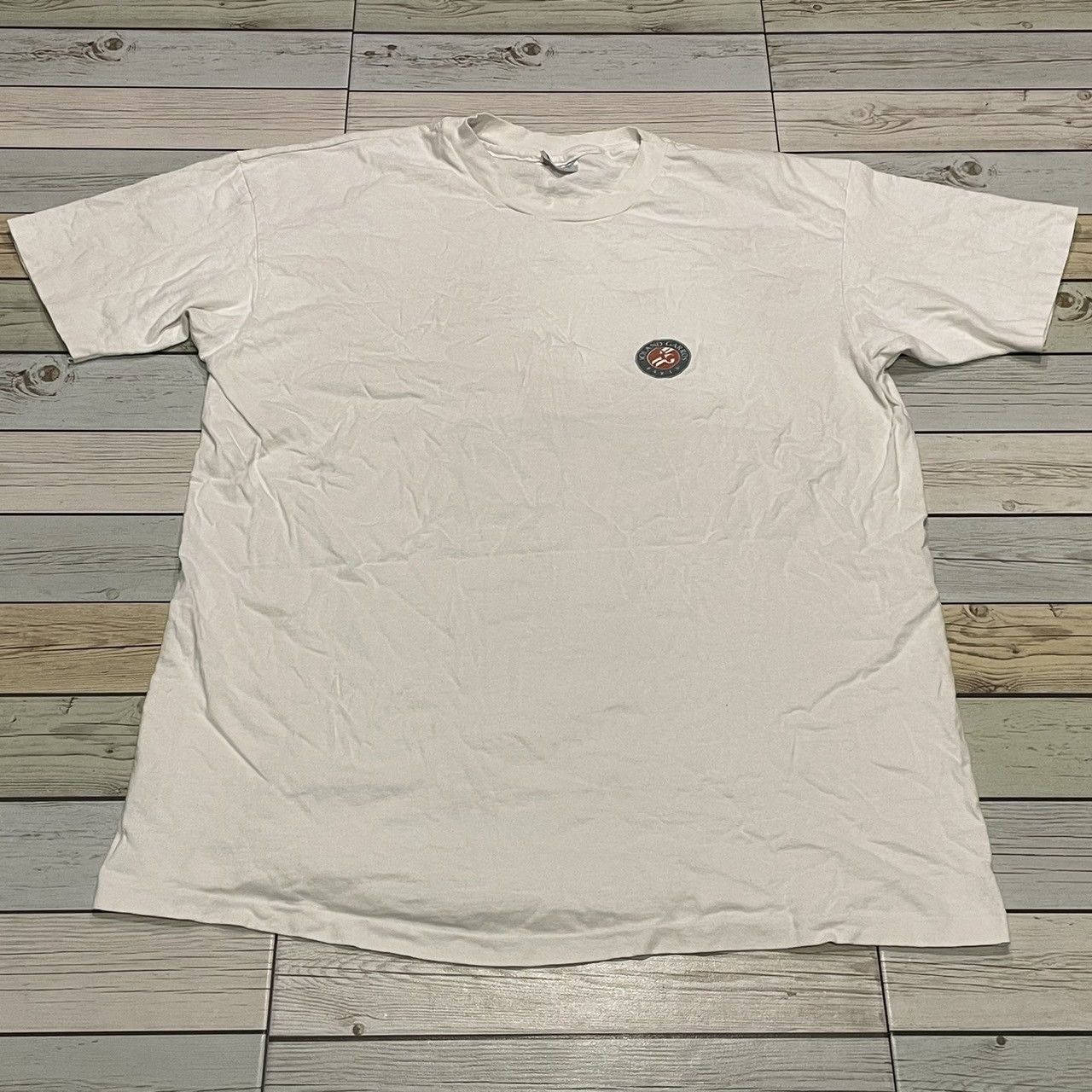 Other Rare Vintage 1991 Roland Garros Tennis Tee Grand Slam Size US XL / EU 56 / 4 - 2 Thumbnail