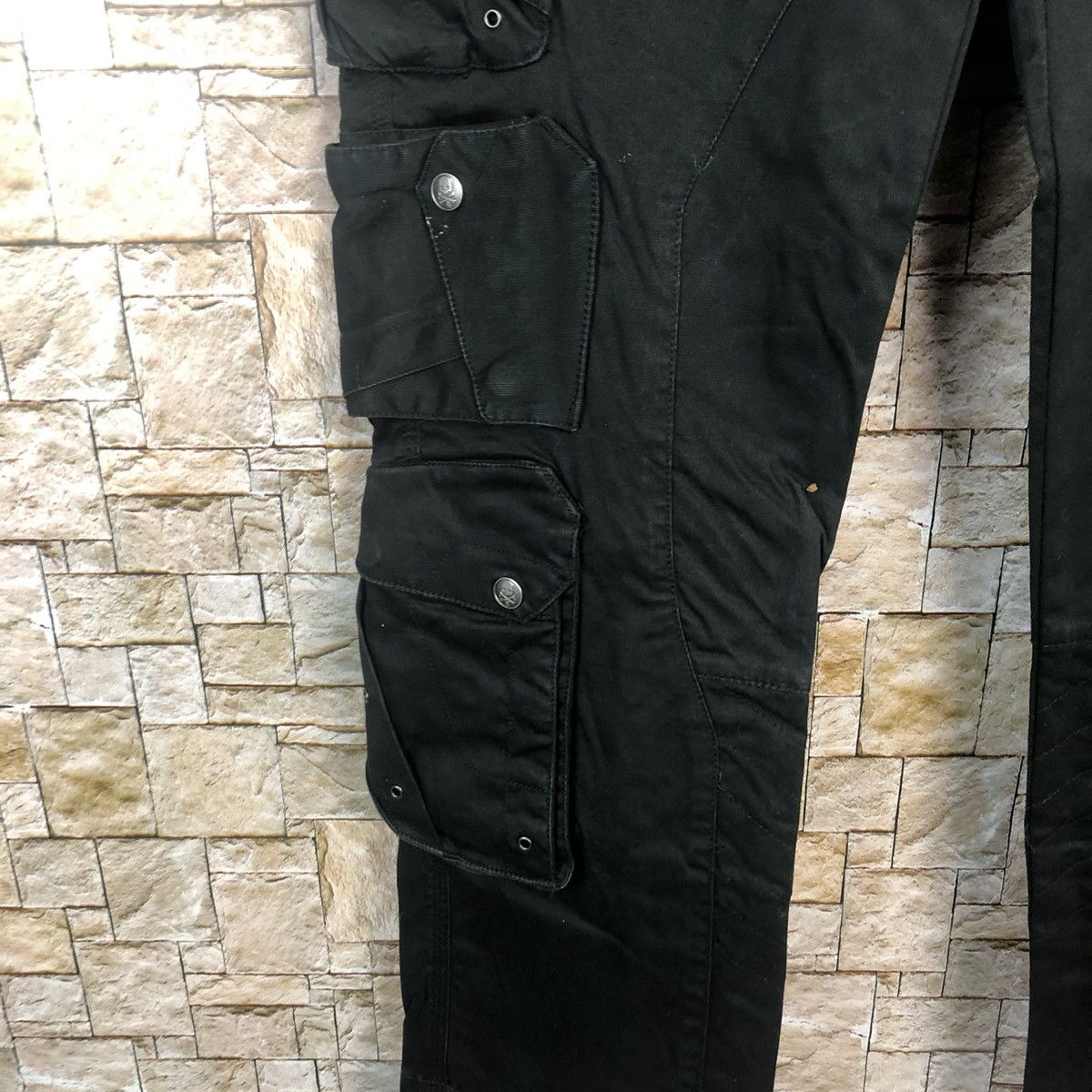 HYDROGEN DL Hydrogen H2J Black Cargo Multipocket Pants #A78 Size US 34 / EU 50 - 13 Thumbnail