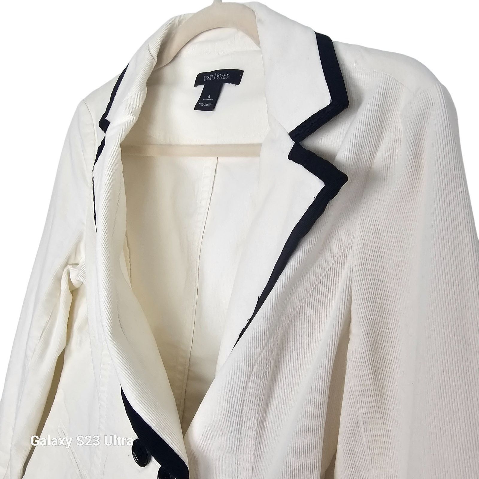 White House Black Market White House Black Market Corduroy Cropped Blazer 4 Classic Size S / US 4 / IT 40 - 5 Thumbnail