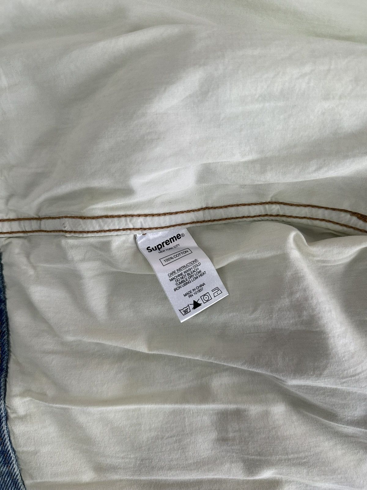 Supreme Hole Punch Denim Jacket (SS20) Size US M / EU 48-50 / 2 - 5 Thumbnail