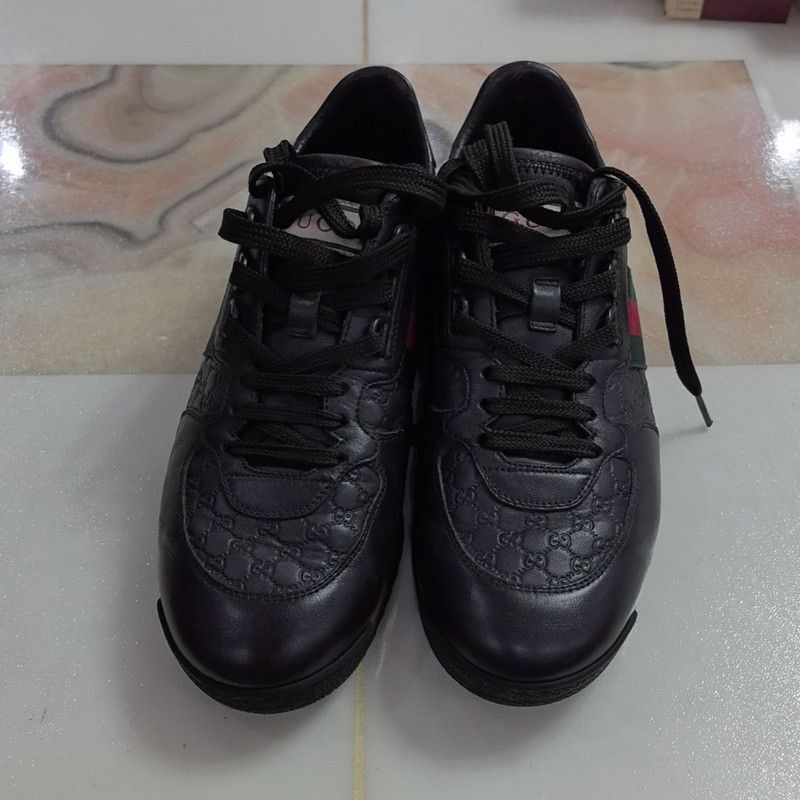 Gucci Gucci Leather Low-Top Casual Shoes for Men Size US 8.5 / EU 41-42 - 2 Thumbnail