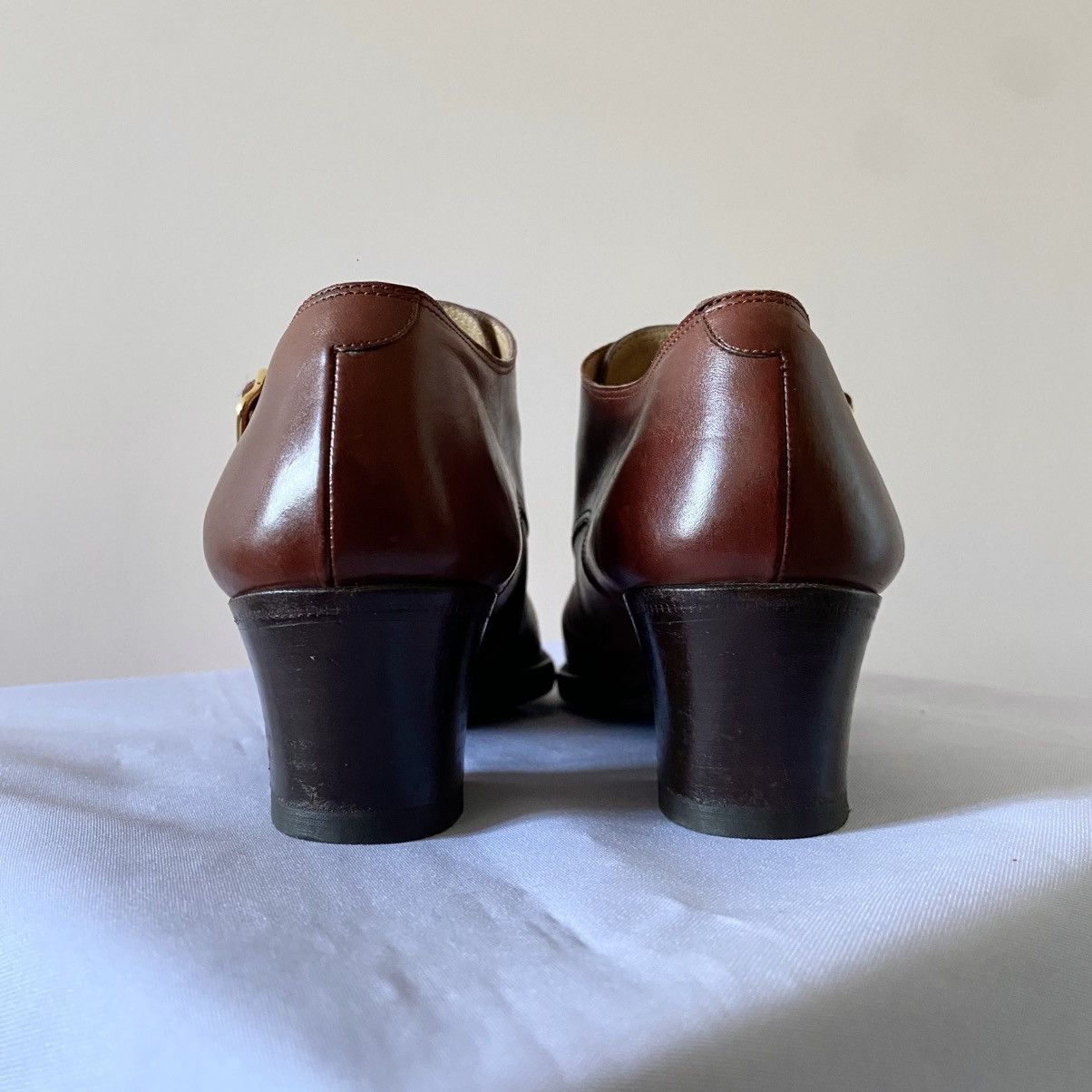 Hermes Vintage Hermes Leather Double Belt Heels Boots Archive Size US 7.5 / IT 37.5 - 10 Thumbnail