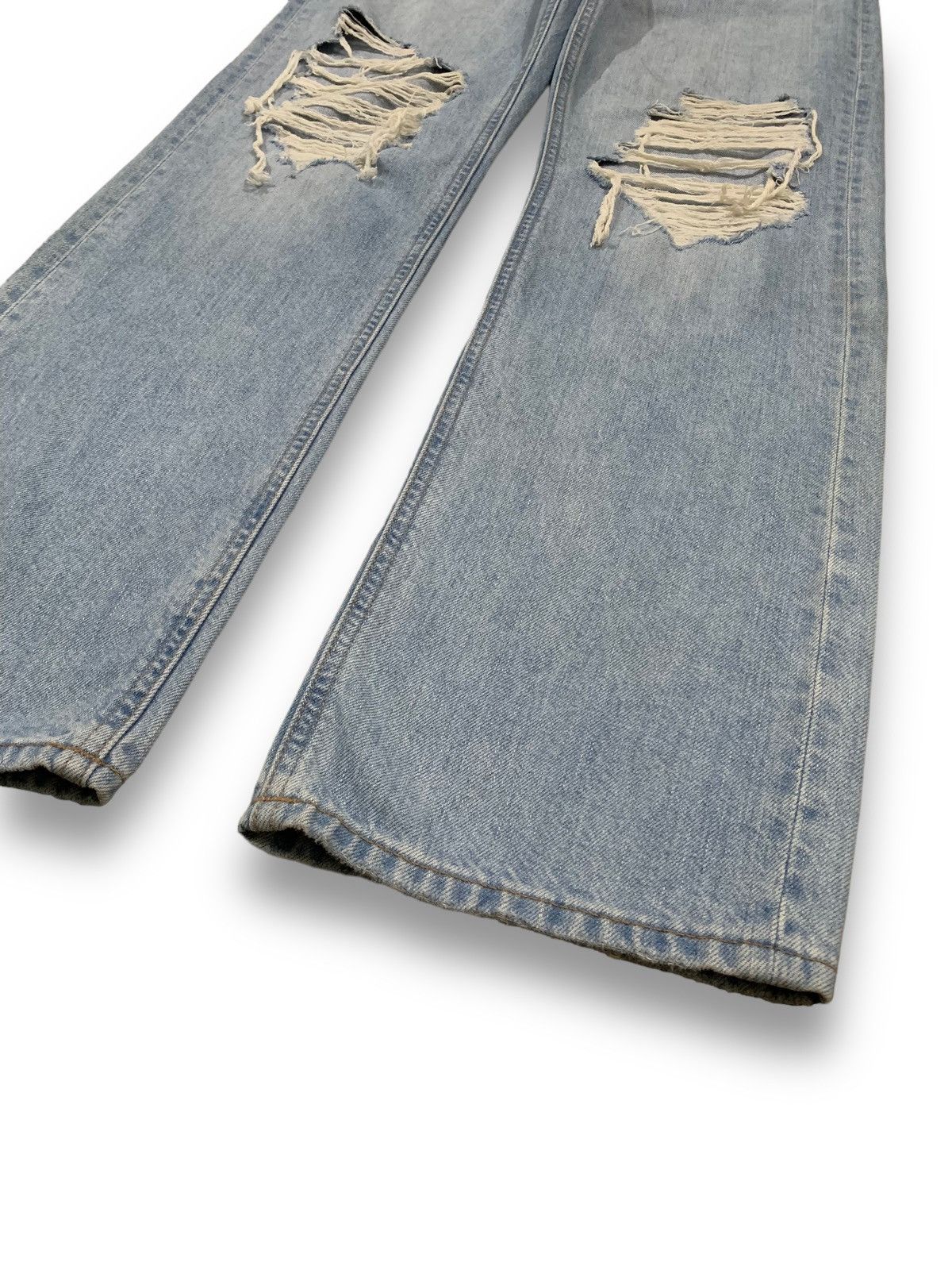 Undercover × Uniqlo Vintage Uniqlo Faded Straight Leg Distressed Grunge Jeans Size US 27 - 8 Thumbnail