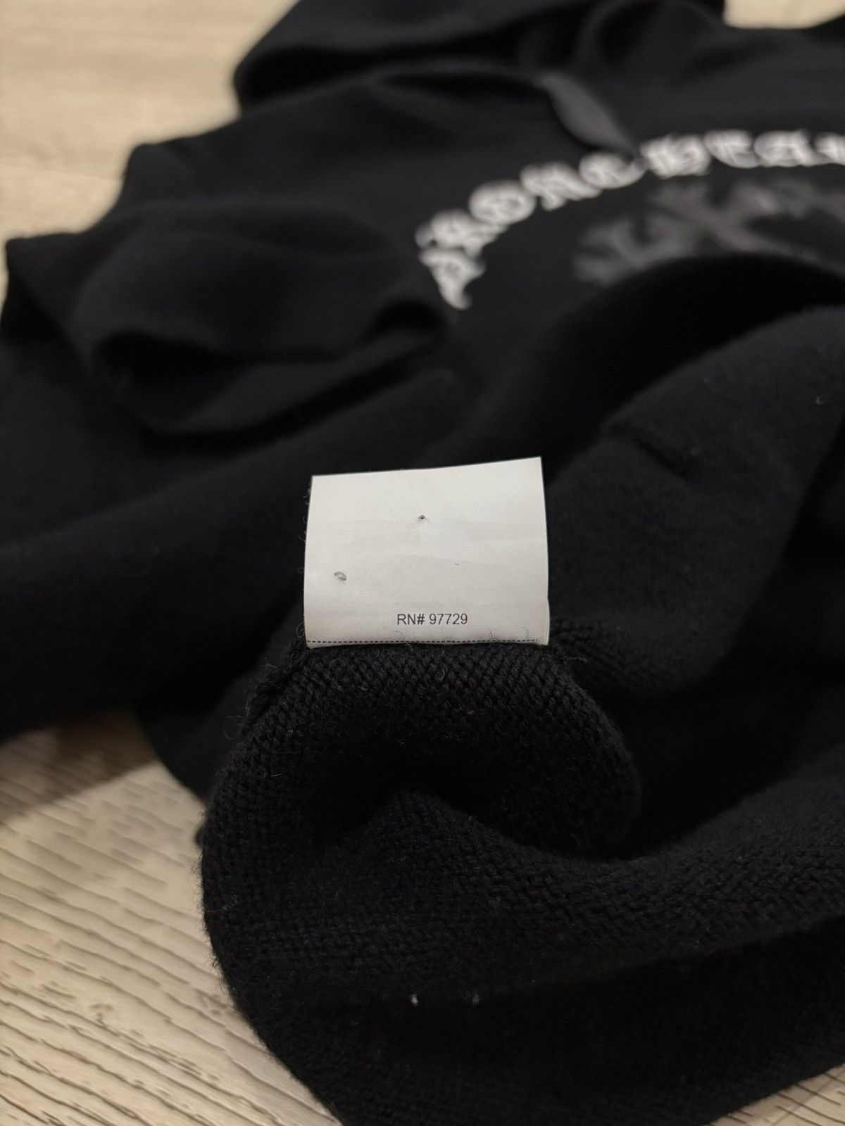 Chrome Hearts Chrome Hearts Triple Cross Leather Cashmere Hoodie Size US M / EU 48-50 / 2 - 13 Thumbnail