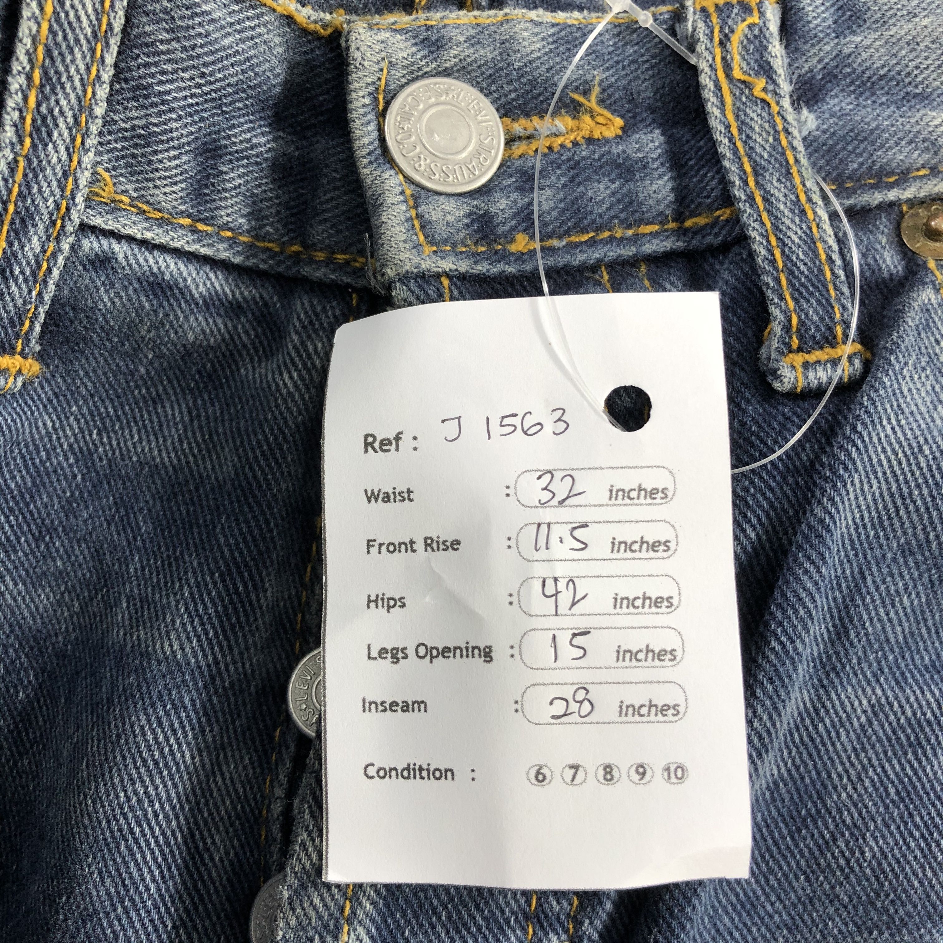 Levi's 90s Vintage Ripped Levis 501 Earth Tone Jeans-J1563 Size US 32 / EU 48 - 15 Thumbnail
