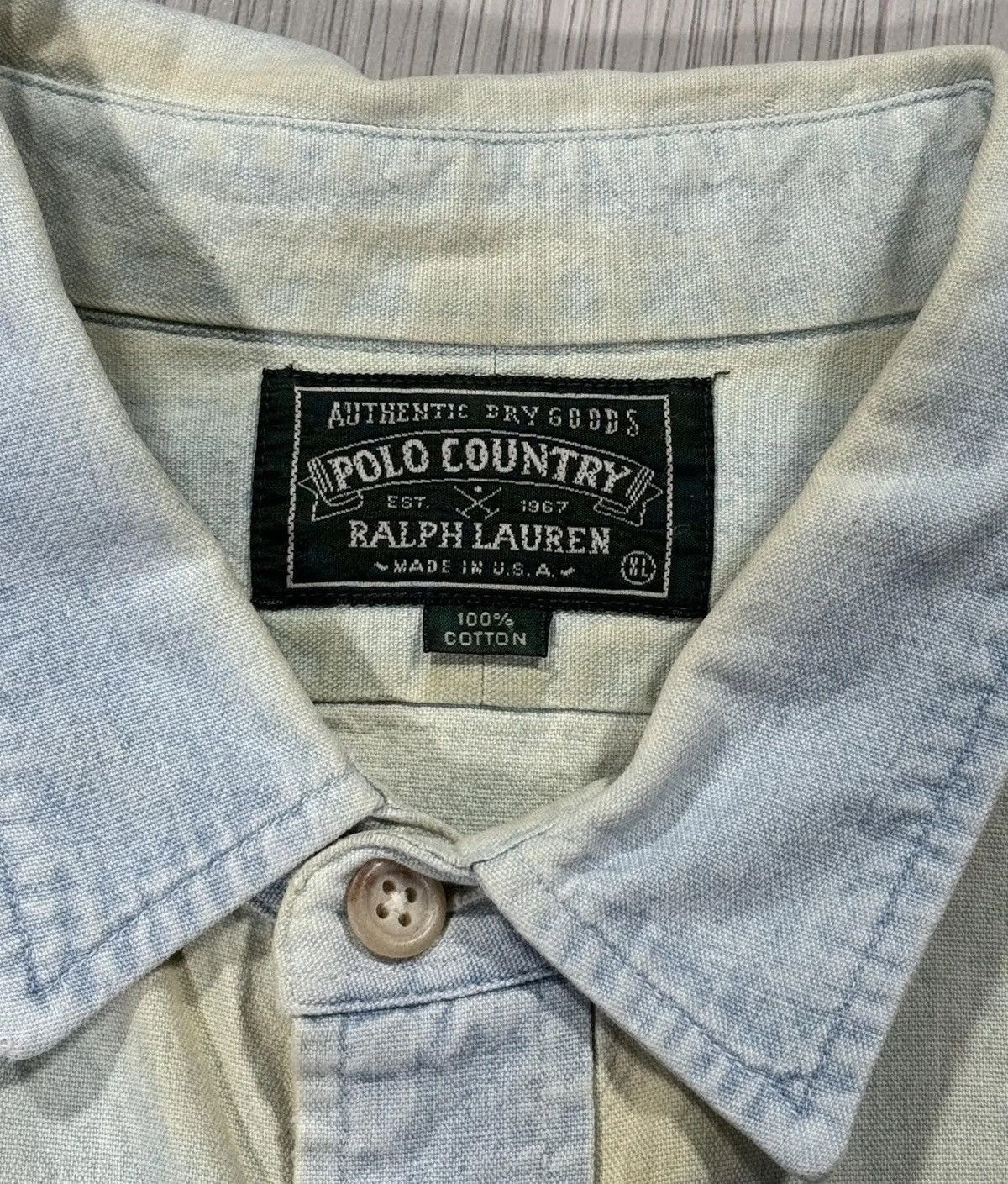Polo Ralph Lauren Vintage Polo Ralph Lauren Sportsman Denim Shirt (Size XL) Size US XL / EU 56 / 4 - 5 Thumbnail