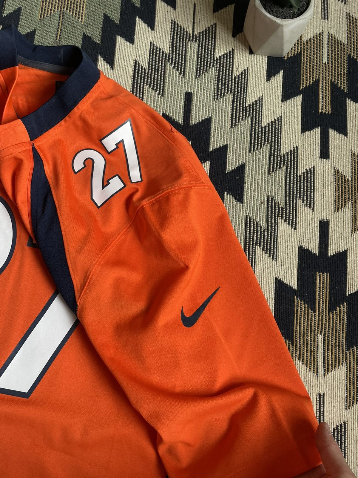 NFL × Nike Vintage Nike NFL Broncos #27 Casey Jersey Size US L / EU 52-54 / 3 - 7 Thumbnail