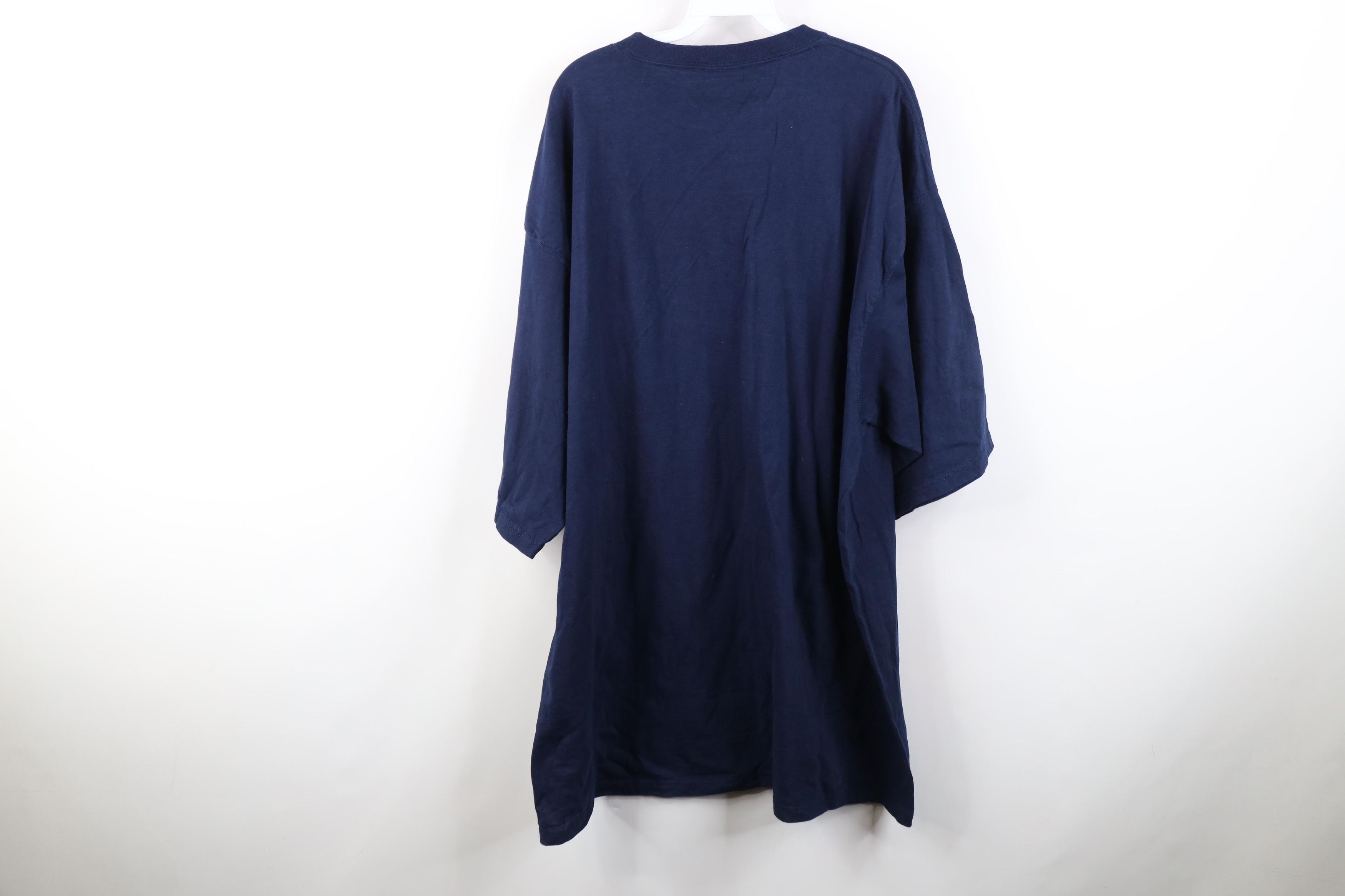 Vintage Vintage 90s Streetwear Heavyweight Cotton T-Shirt Navy Blue Size US XXL / EU 58 / 5 - 10 Thumbnail