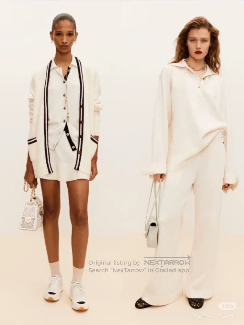 Chanel Chanel 26P white cashmere knitted cardigan jacket Size XXS / US 00 / IT 34 - 6 Thumbnail