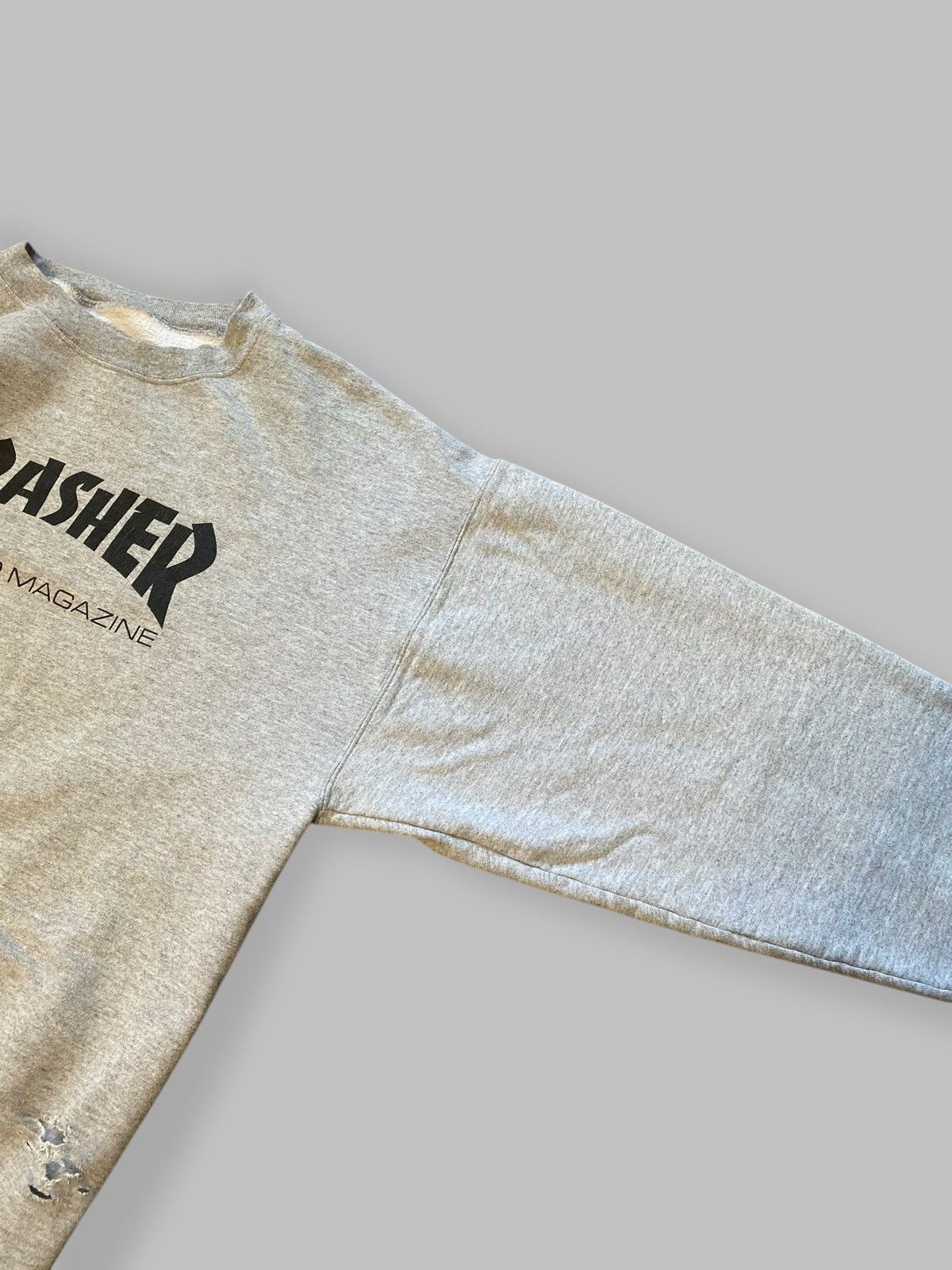 Thrasher 🔥 THRASHER SKATE MAG SWEATSHIRT DISTRESSED BOXY FIT Size US L / EU 52-54 / 3 - 10 Thumbnail