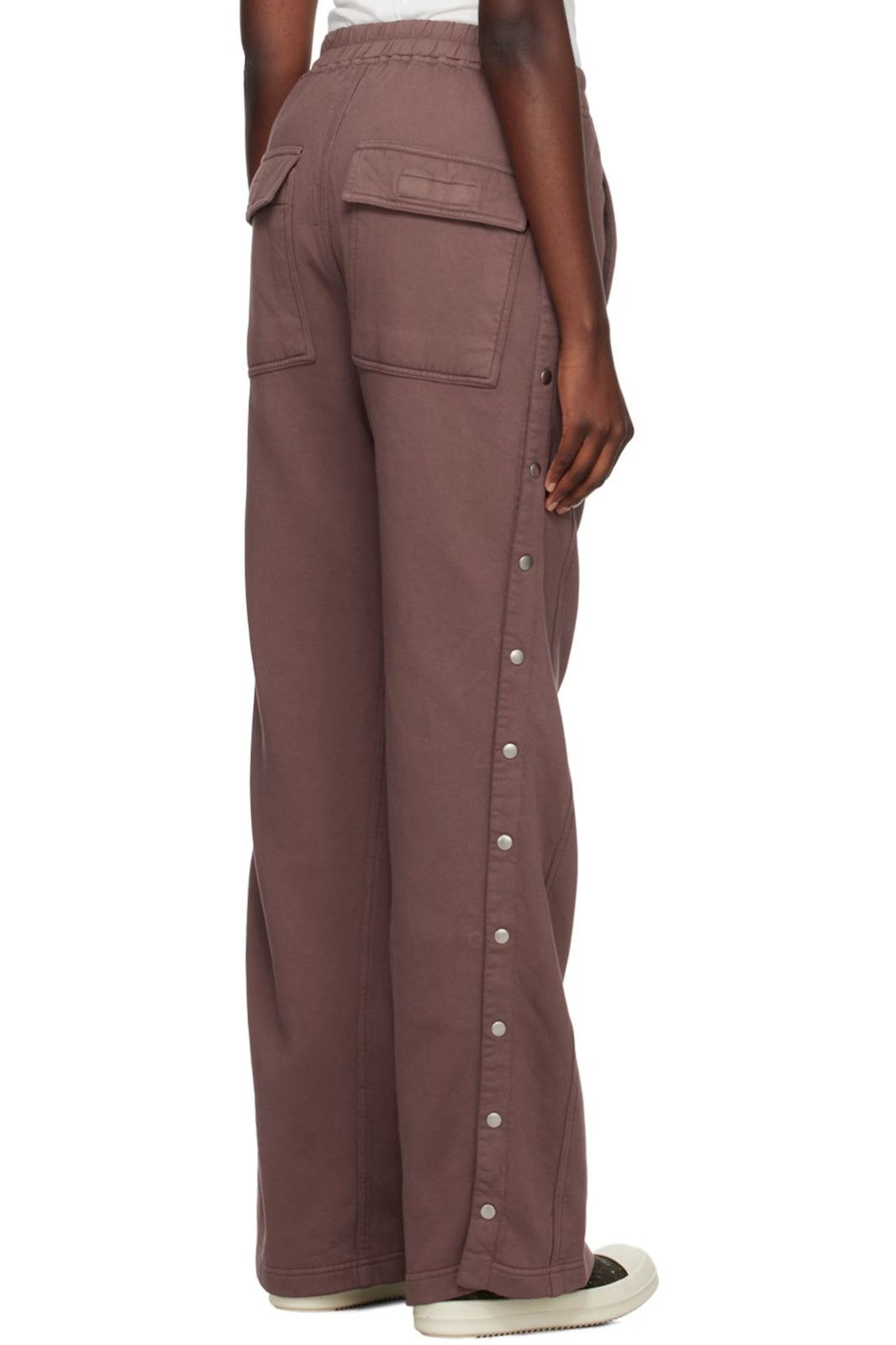 パンツ DRKSHDW | PUSHER PANTS IN MAUVE HEAVY COTTON FLEECE Rick Owens × Rick Owens Drkshdw [NEW] FW23 Luxor Pusher