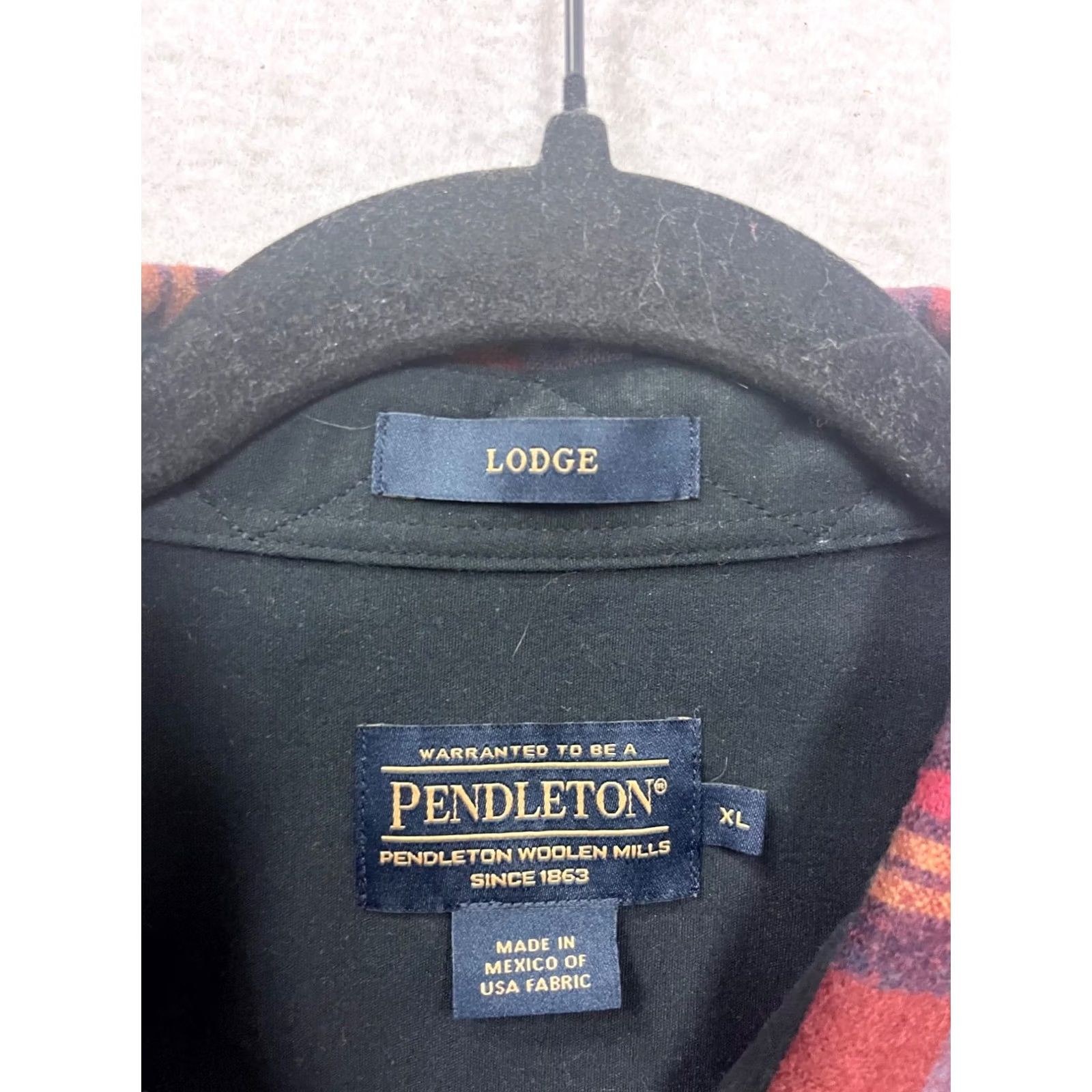 Pendleton VINTAGE Pendleton Plaid Flannel Shirt Long Sleeve Mens XL Red Wool Blend Button-Up Size US XL / EU 56 / 4 - 3 Thumbnail