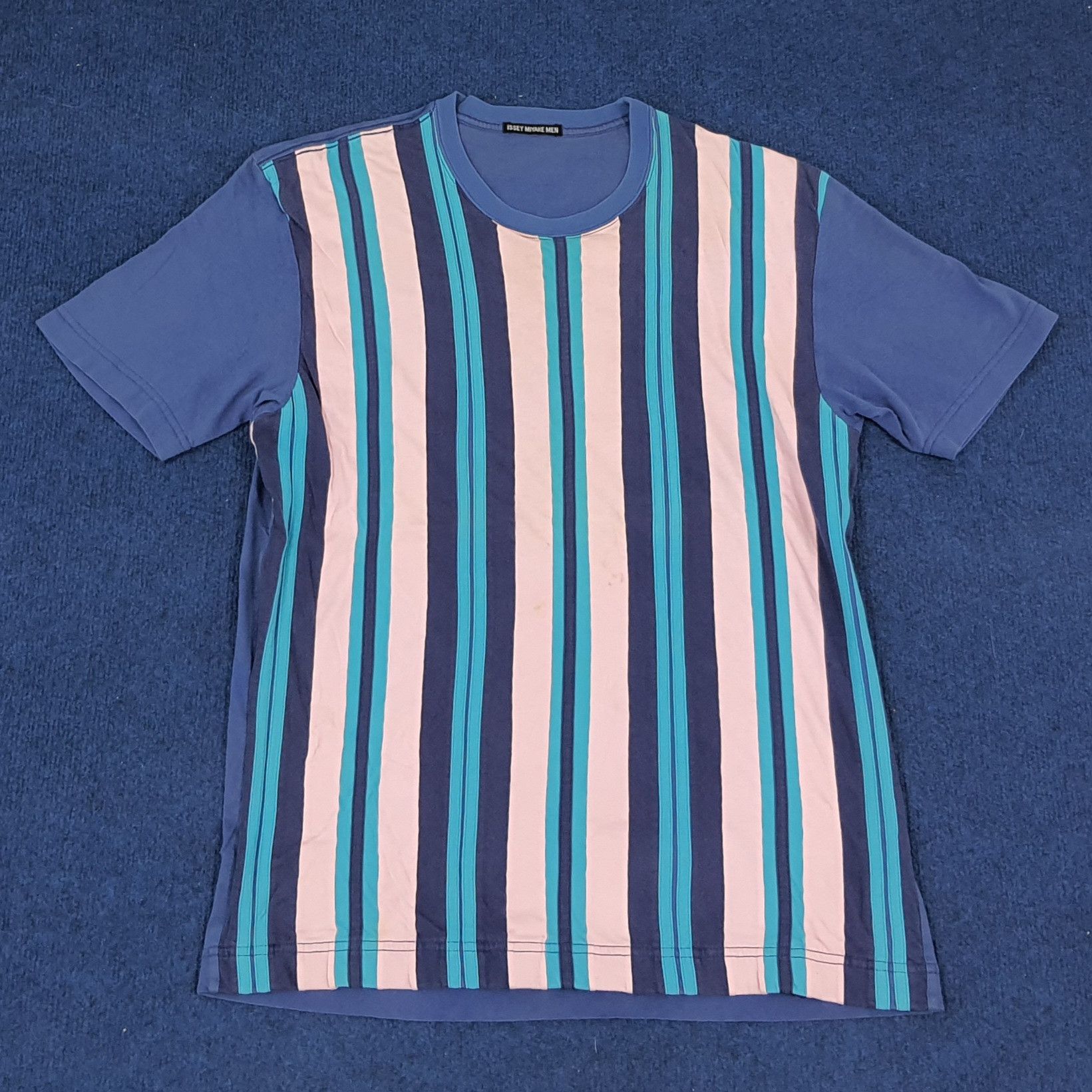 Issey Miyake × Japanese Brand × Vintage Vintage Issey Miyake Men Striped Japanese Brand Tshirt Size US M / EU 48-50 / 2 - 1 Thumbnail