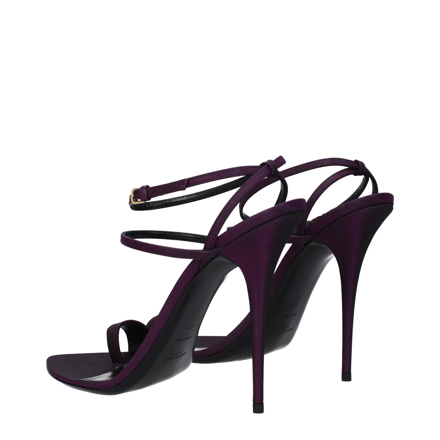 Saint Laurent Paris ob1o1e1224 Satin Pumps in Violet/Plum Size US 11 / IT 41 - 4 Thumbnail