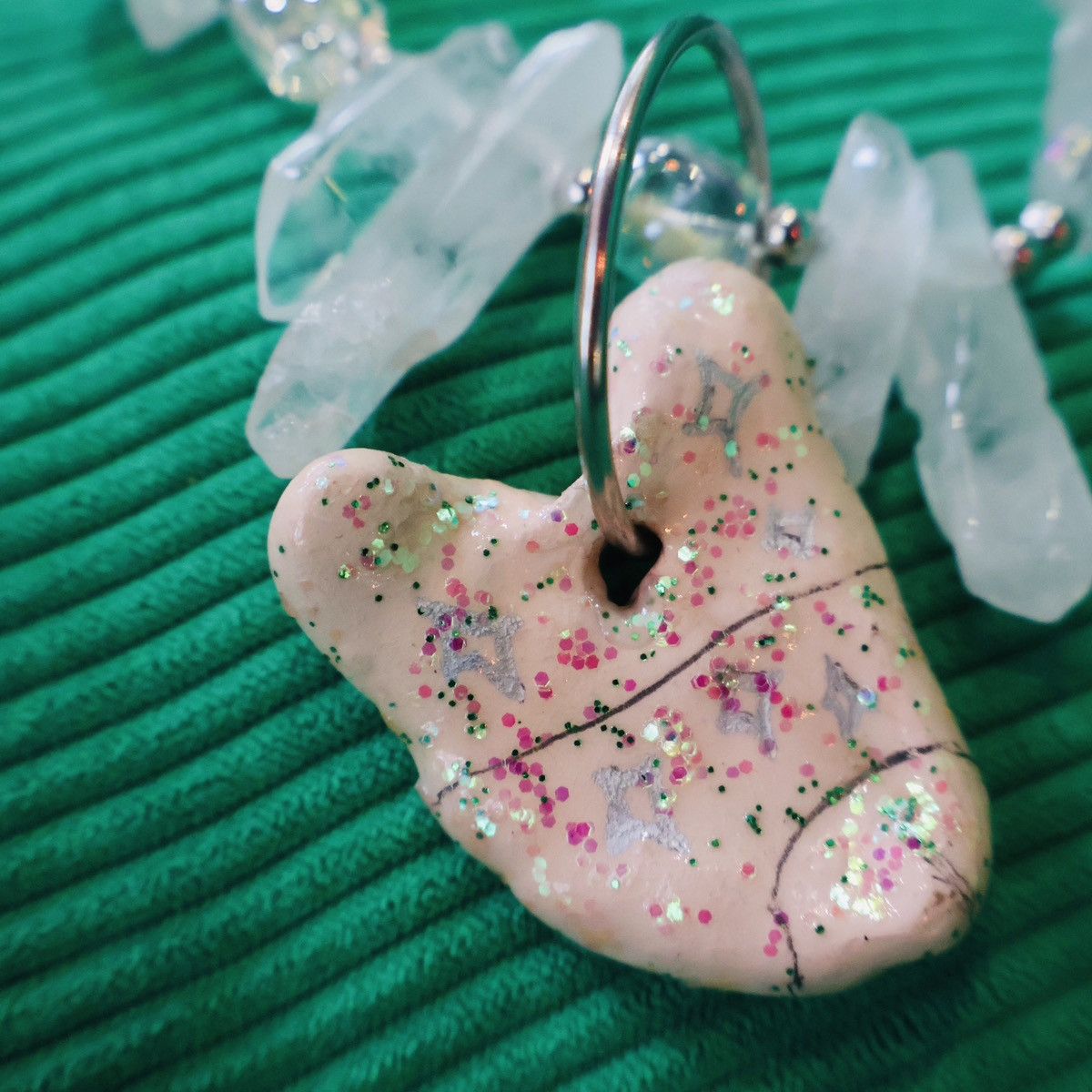 Designer JEE CROWN Hand-Painted Graffiti Choker Size ONE SIZE - 2 Thumbnail