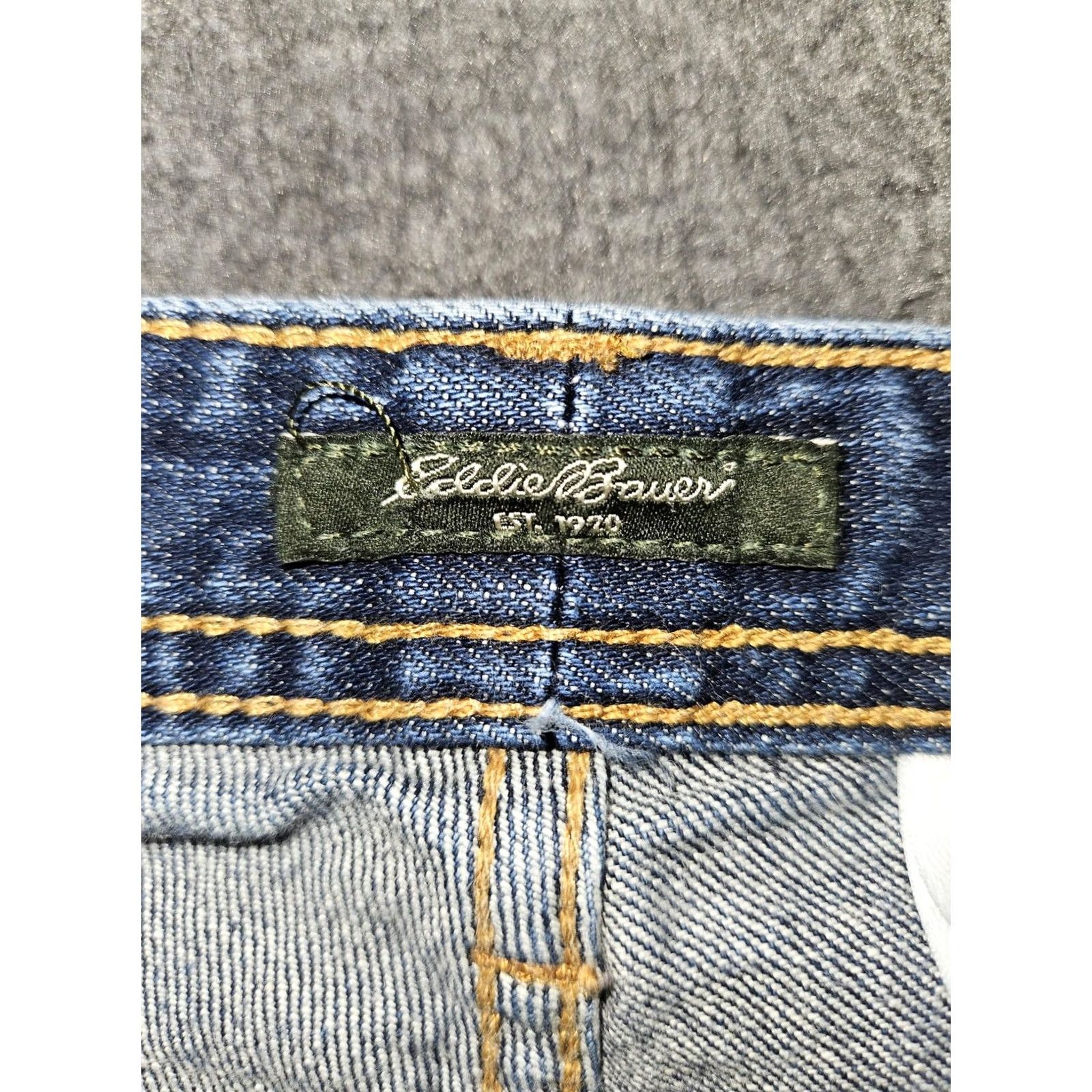 Eddie Bauer VINTAGE Eddie Bauer Jeans Womens 4 Blue Classic Boot Cut Denim Stretch Mid Rise Fall 07 Size 27" / US 4 / IT 40 - 2 Thumbnail