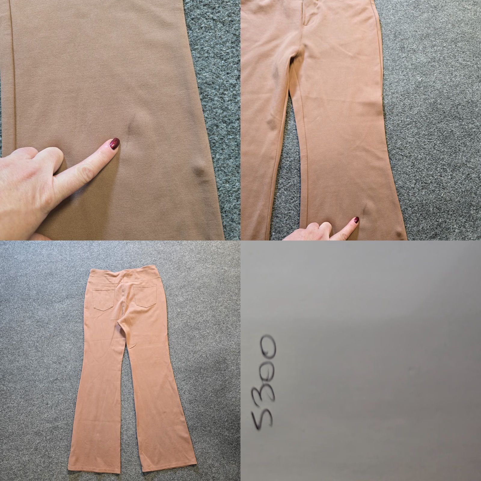 Vintage Halara Pants Womens Regular Medium Brown Flare Stretch Pull On Casual Basic Capsule Size 32" / US 10 / IT 46 - 8 Thumbnail