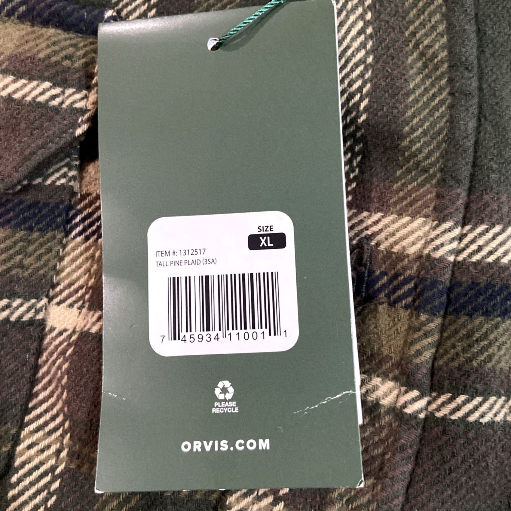 Orvis Orvis Men's Big Bear Heavyweight Flannel Shirt Cotton Multicolor XL Size XL Size US XL / EU 56 / 4 - 3 Thumbnail