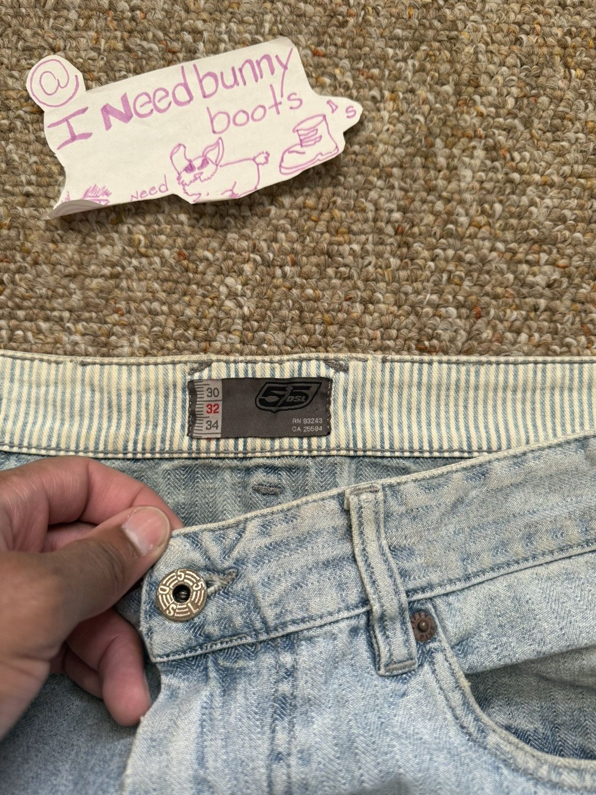 55DSL × Diesel vintage diesel light wash denim Size US 34 / EU 50 - 4 Thumbnail