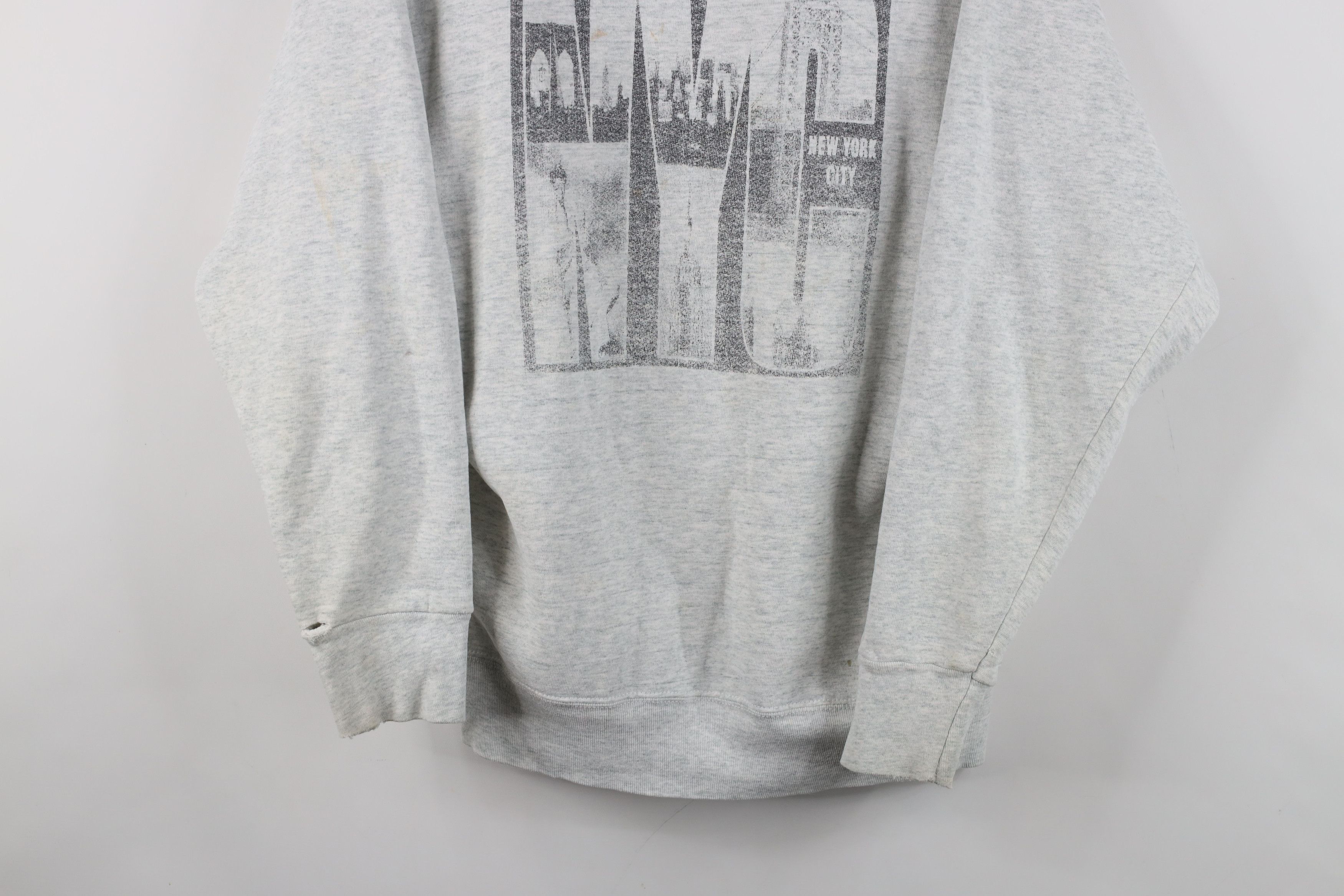 Vintage Vintage 90s NYC New York City Twin Towers Sweatshirt Gray Size US L / EU 52-54 / 3 - 3 Thumbnail