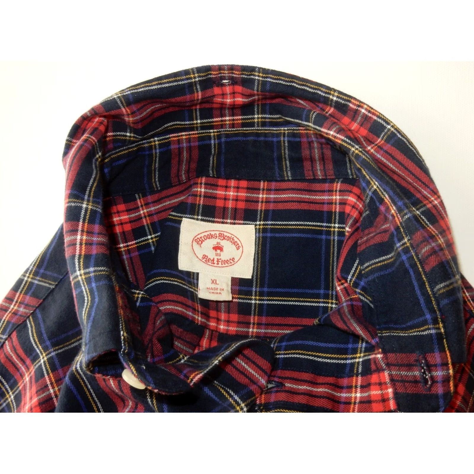 Brooks Brothers Brooks Brothers Shirt Plaid Button-Front Long Sleeve XL Men Blue Cotton Button-Up, Mens XL Plaid Shirt Size US XL / EU 56 / 4 - 5 Thumbnail