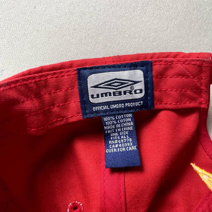 Umbro Umbro Hat Cap Red Logo Soccer Football Club England Sports | Grailed